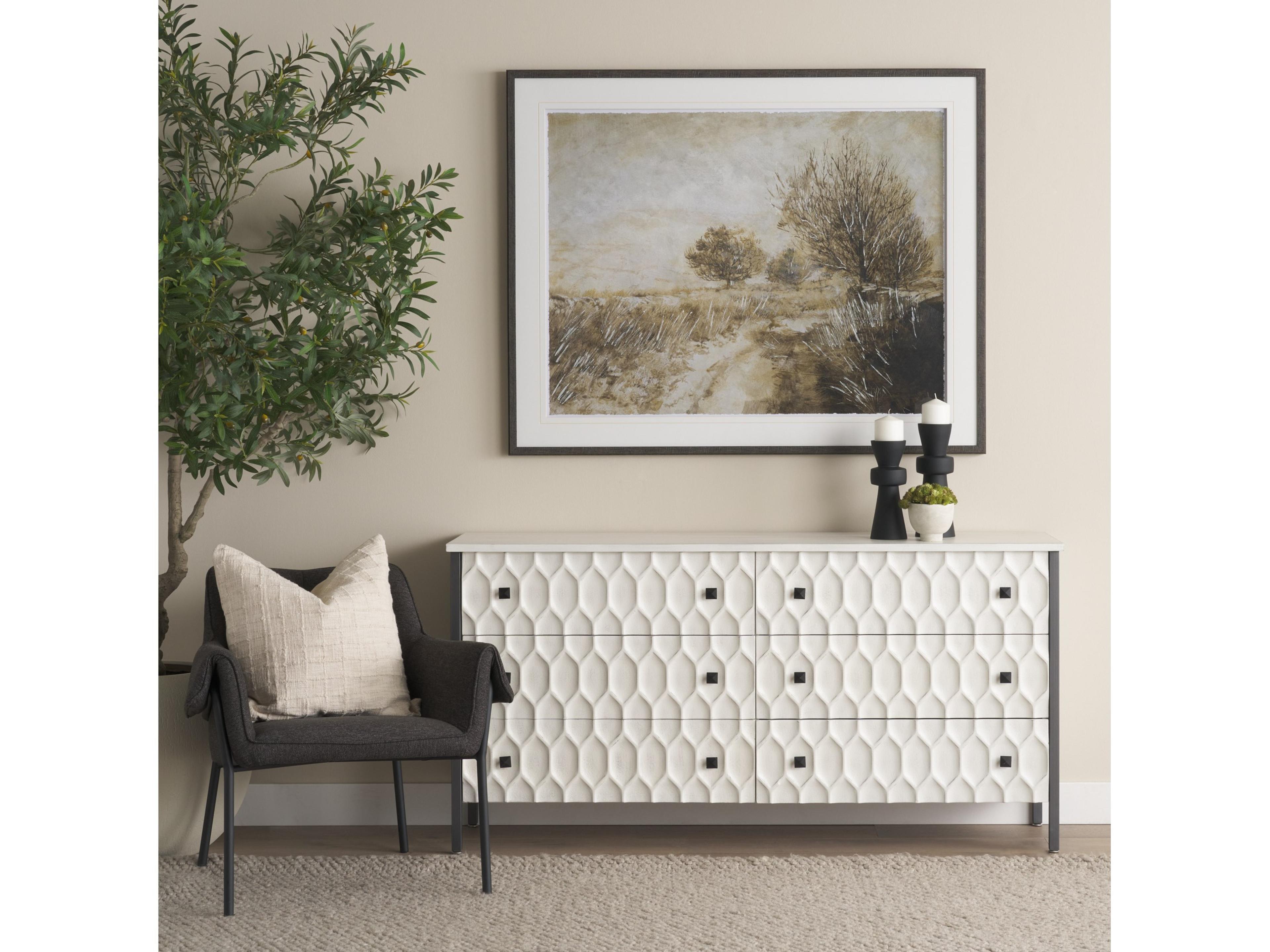 Mercana Brently Dining Chair w/ Gray Fabric & Matte Black Metal Legs