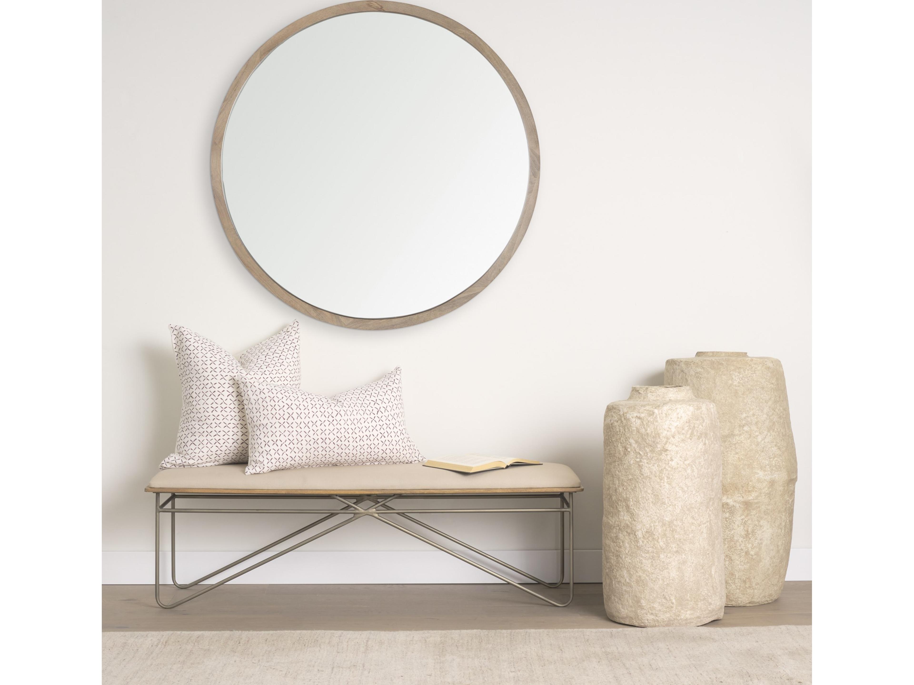 Mercana Jayden Cream w/ Merlot Print Linen Square Decorative Pillow Cover