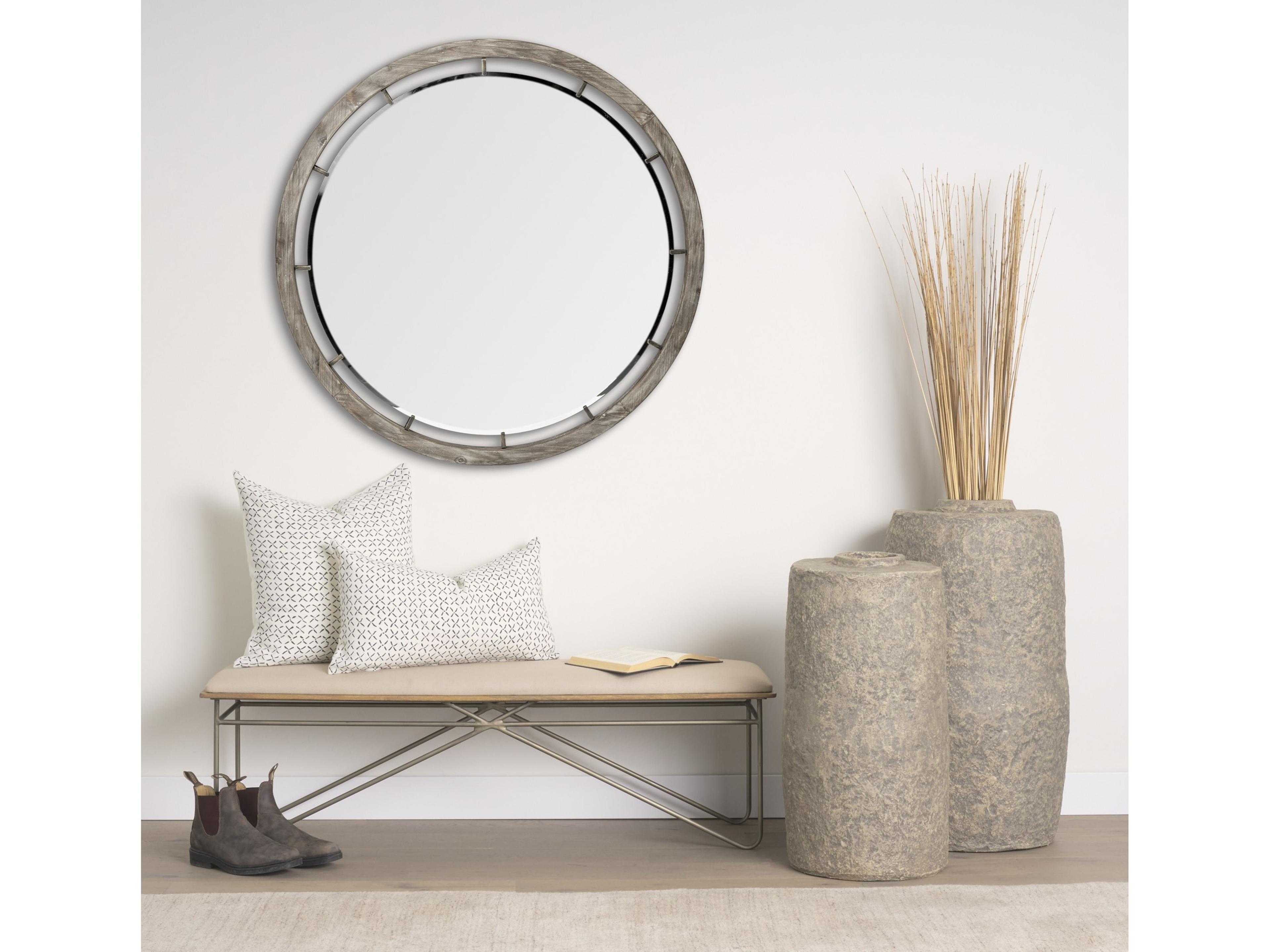 Mercana Jayden Cream w/ Black Print Linen Lumbar Decorative Pillow Cover