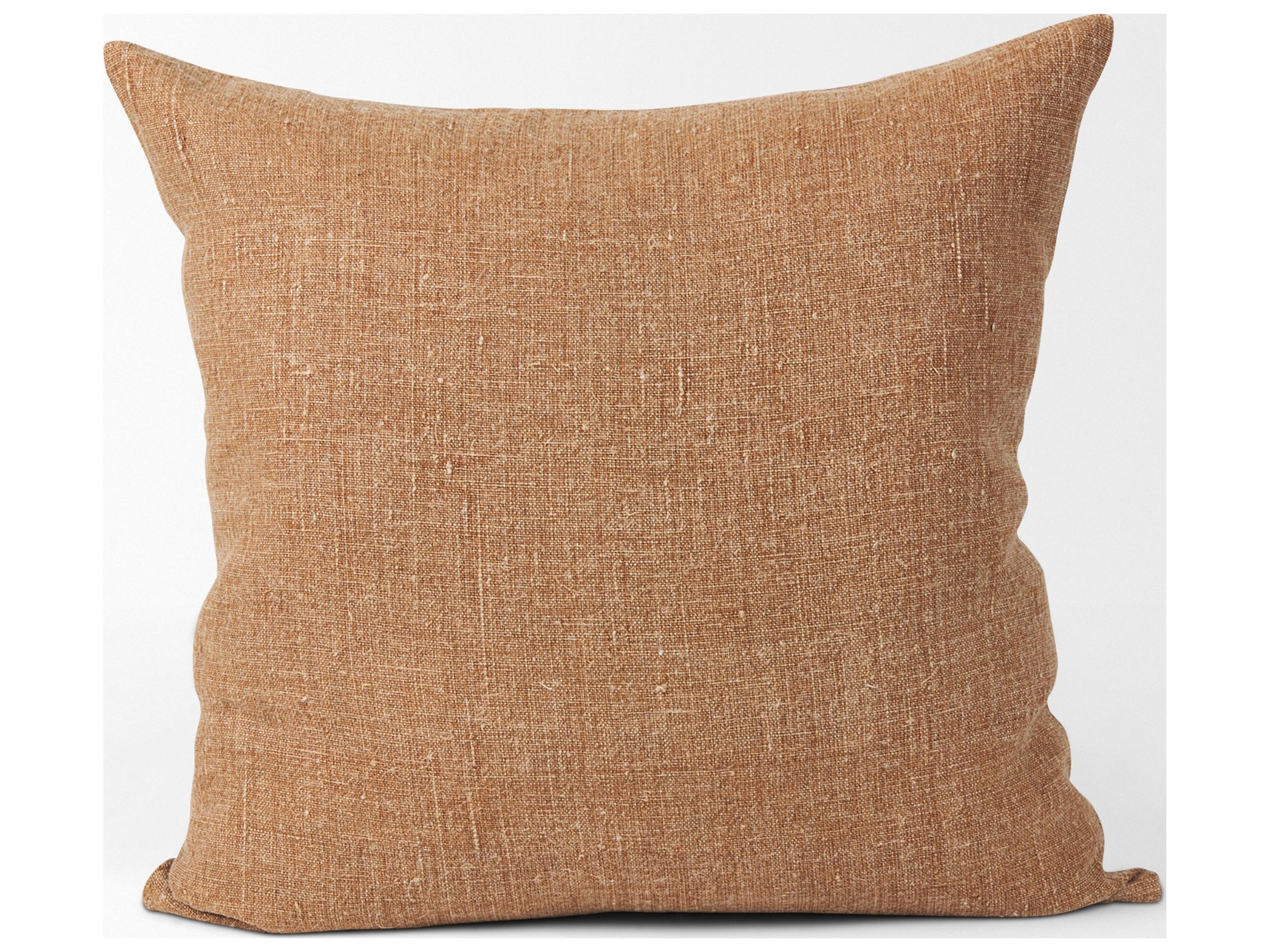 Mercana Jack Rust Linen Square Decorative Pillow Cover