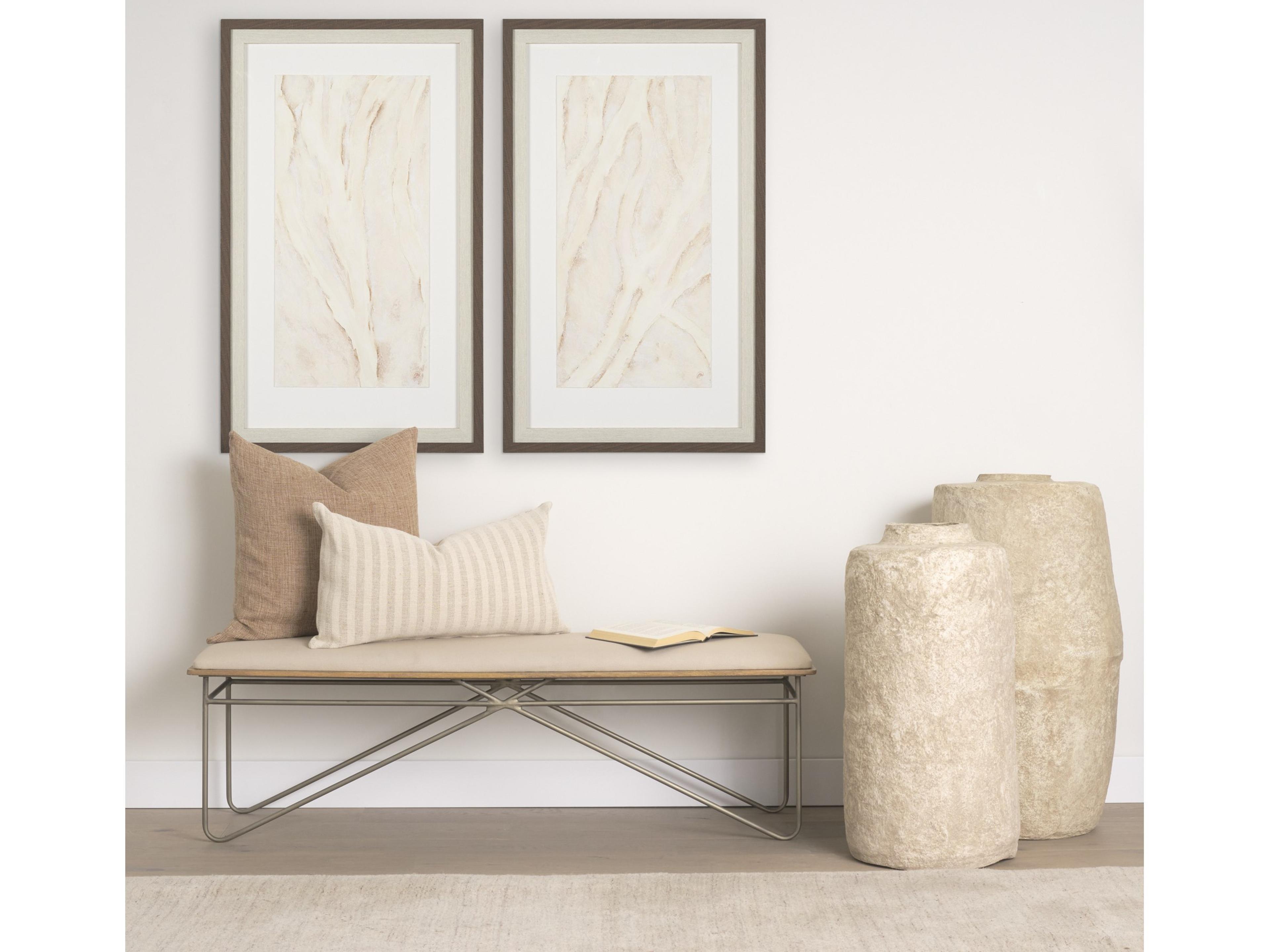 Mercana Jacklyn Brown Linen Square Decorative Pillow Cover