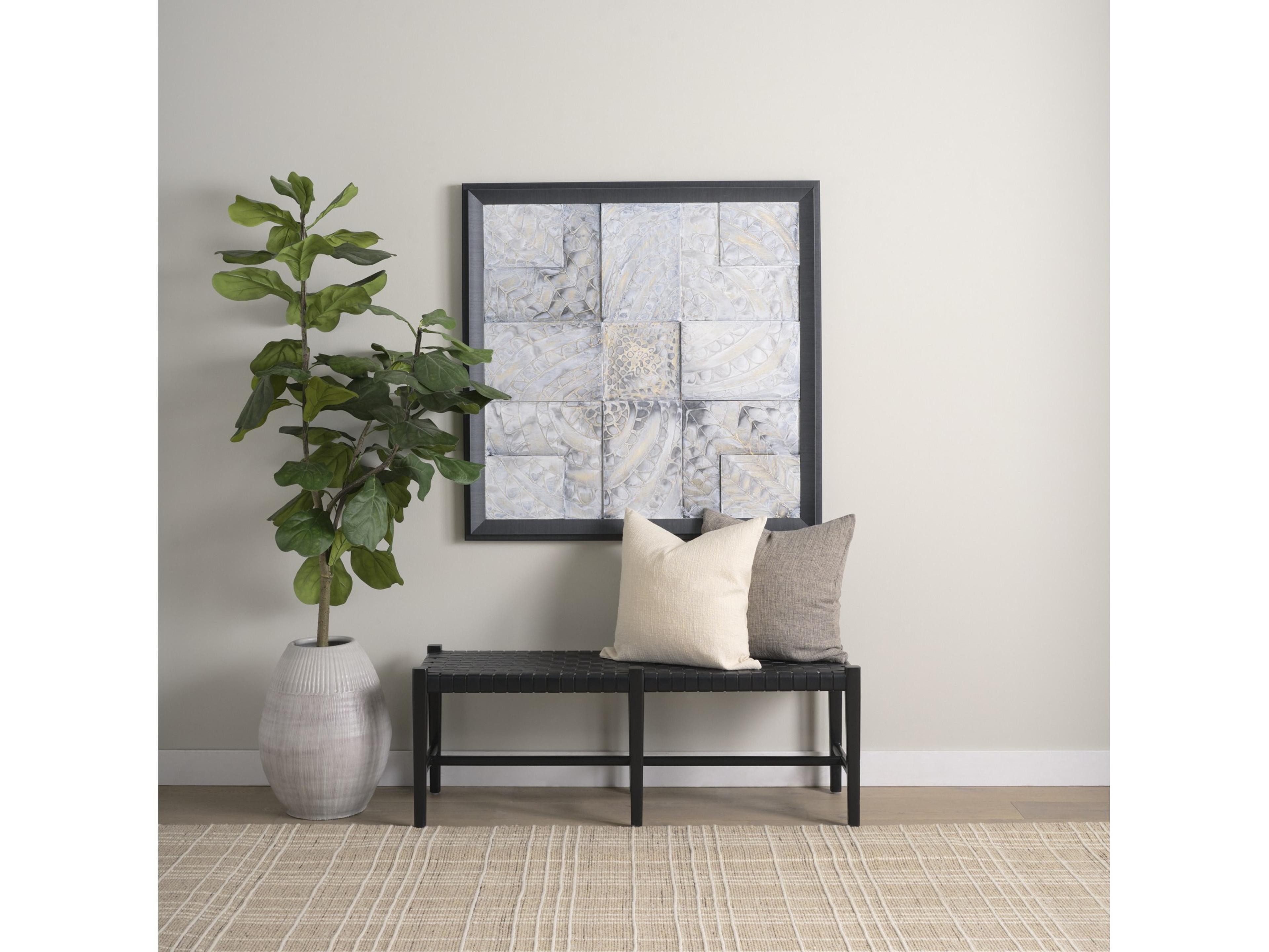 Mercana Jacklyn Cream Linen Square Decorative Pillow Cover