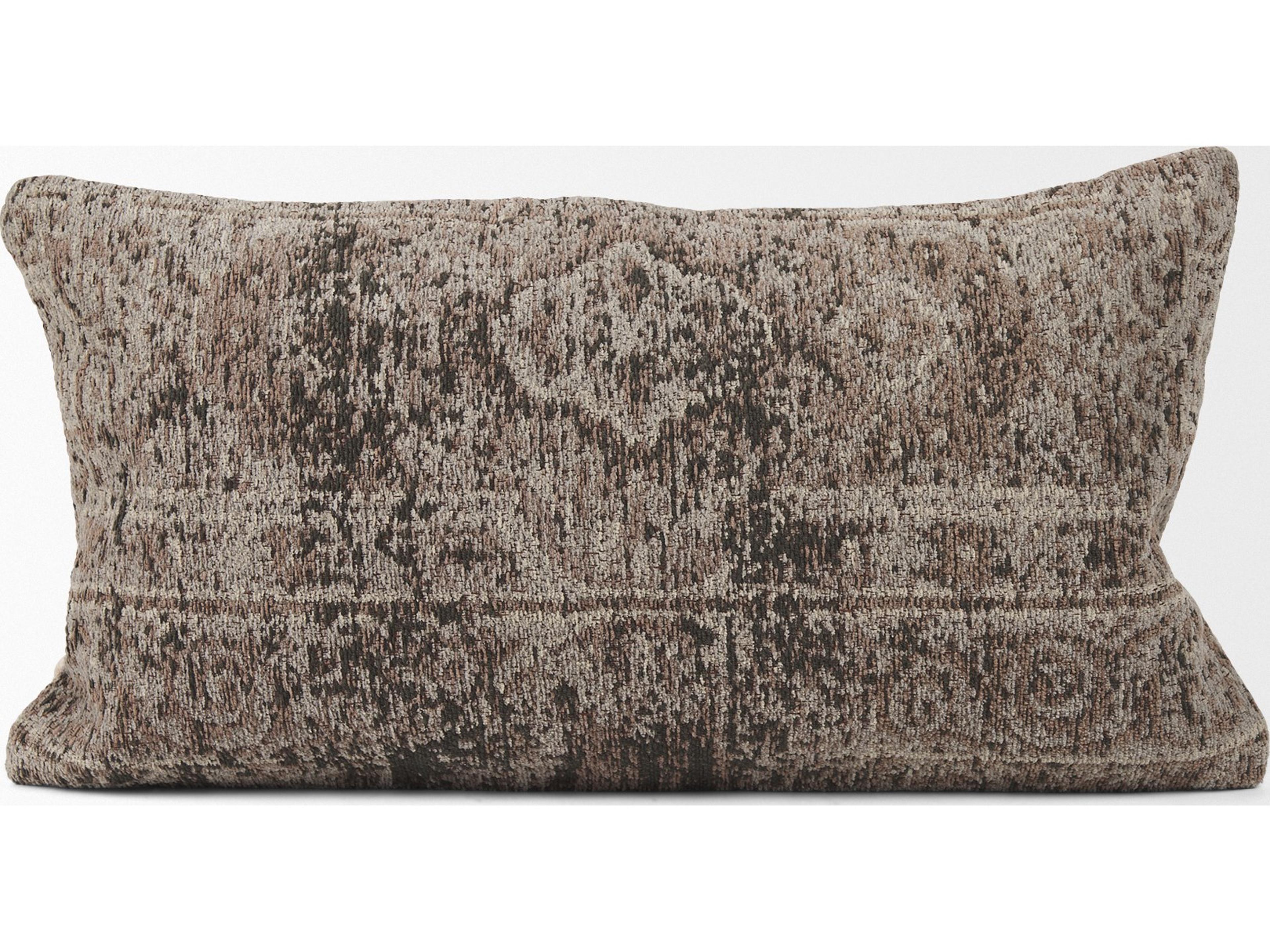 Mercana Khloe Taupe Lumbar Pillow Cover