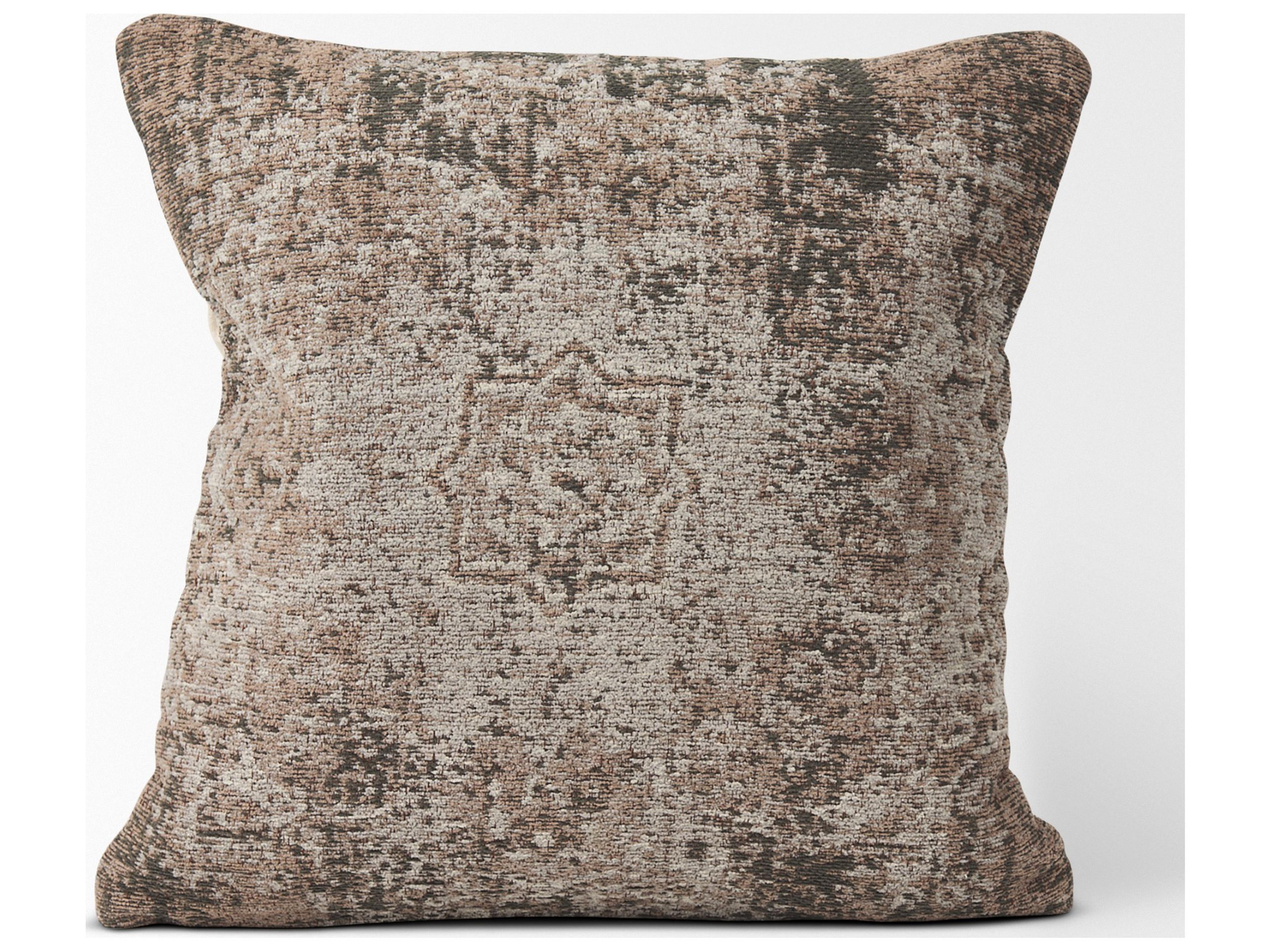 Mercana Khloe Taupe Square Pillow Cover
