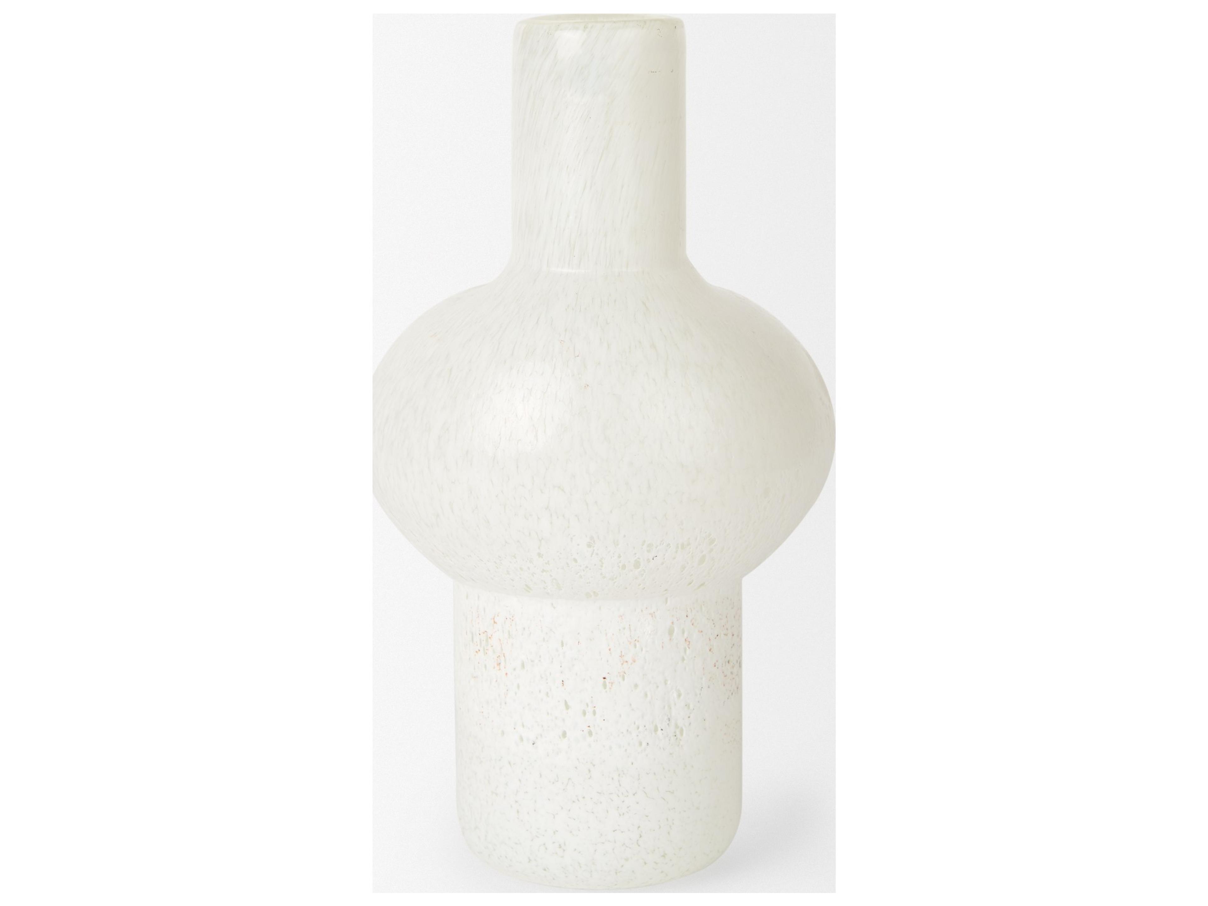 Mercana Heket Tall White Glass Vase