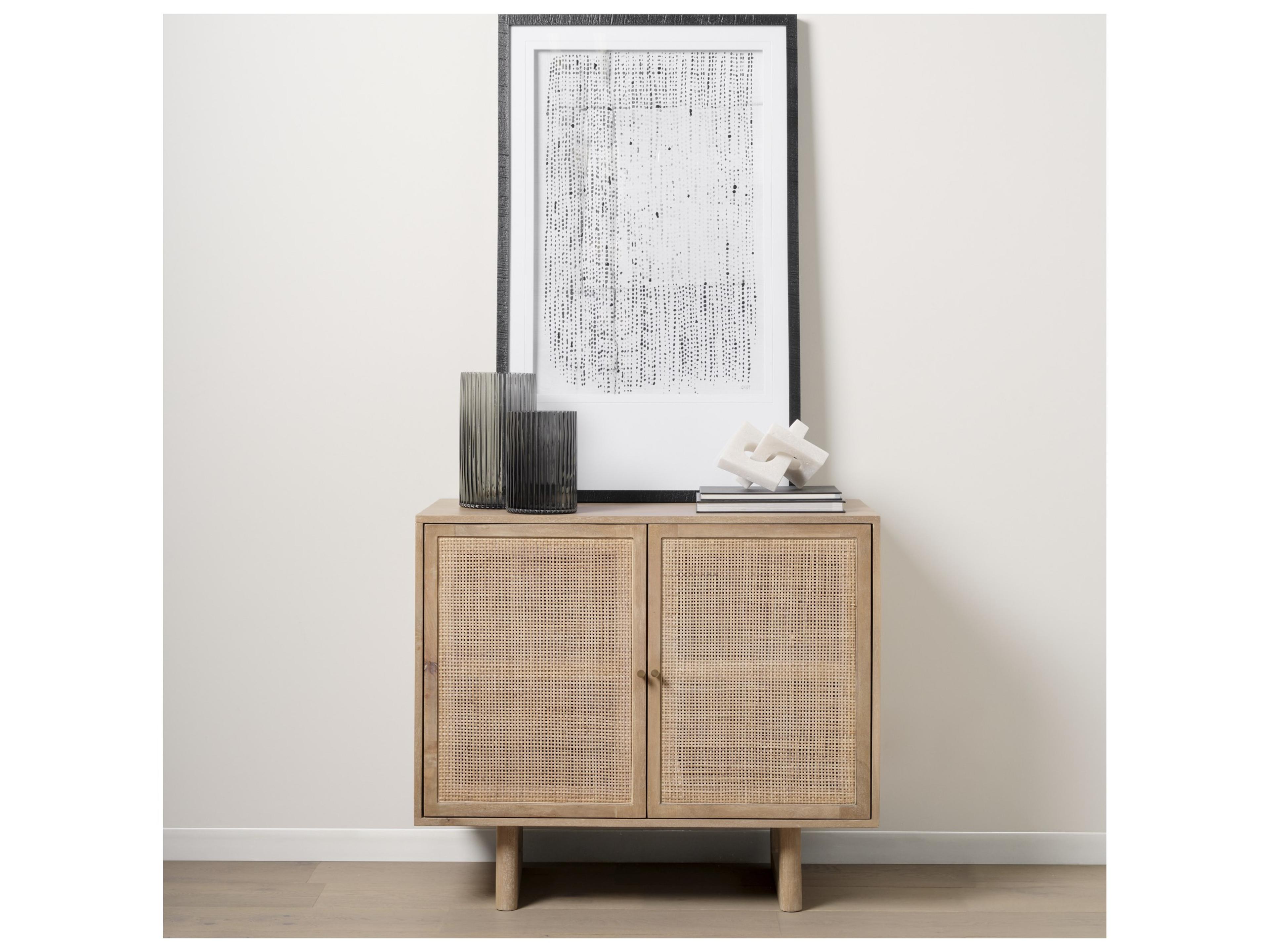 Mercana Dawn Short Smokey Black Glass Vase