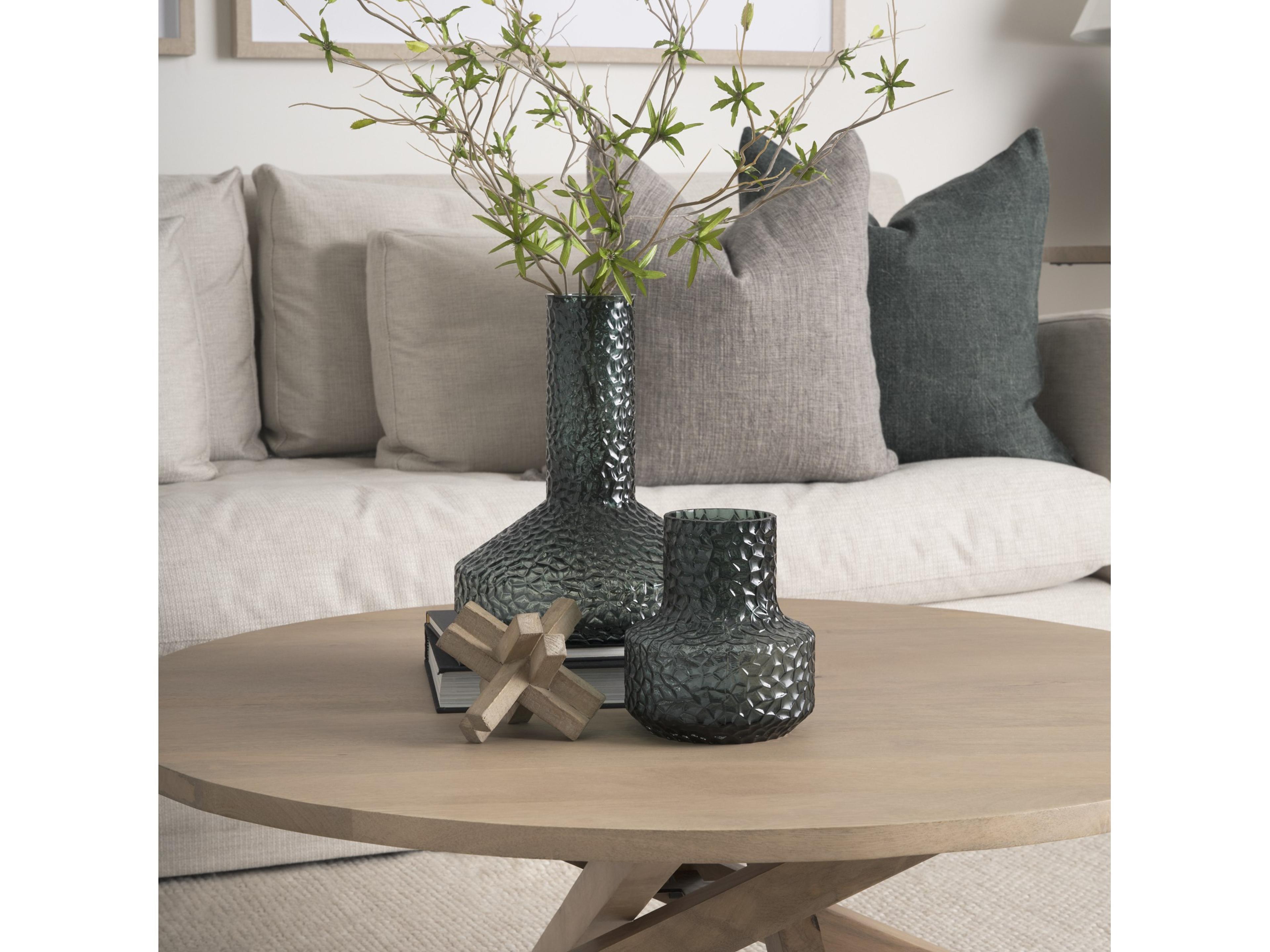 Mercana Jolene Short Green Glass Vase