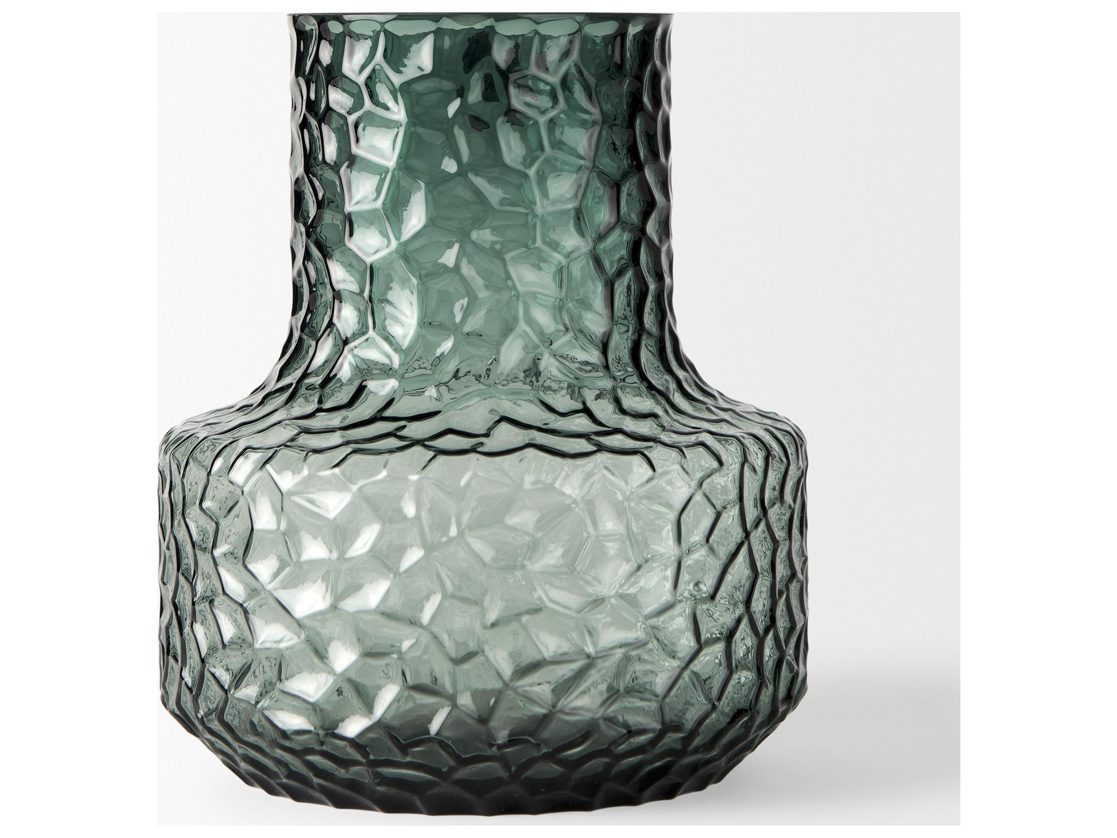 Mercana Jolene Short Green Glass Vase