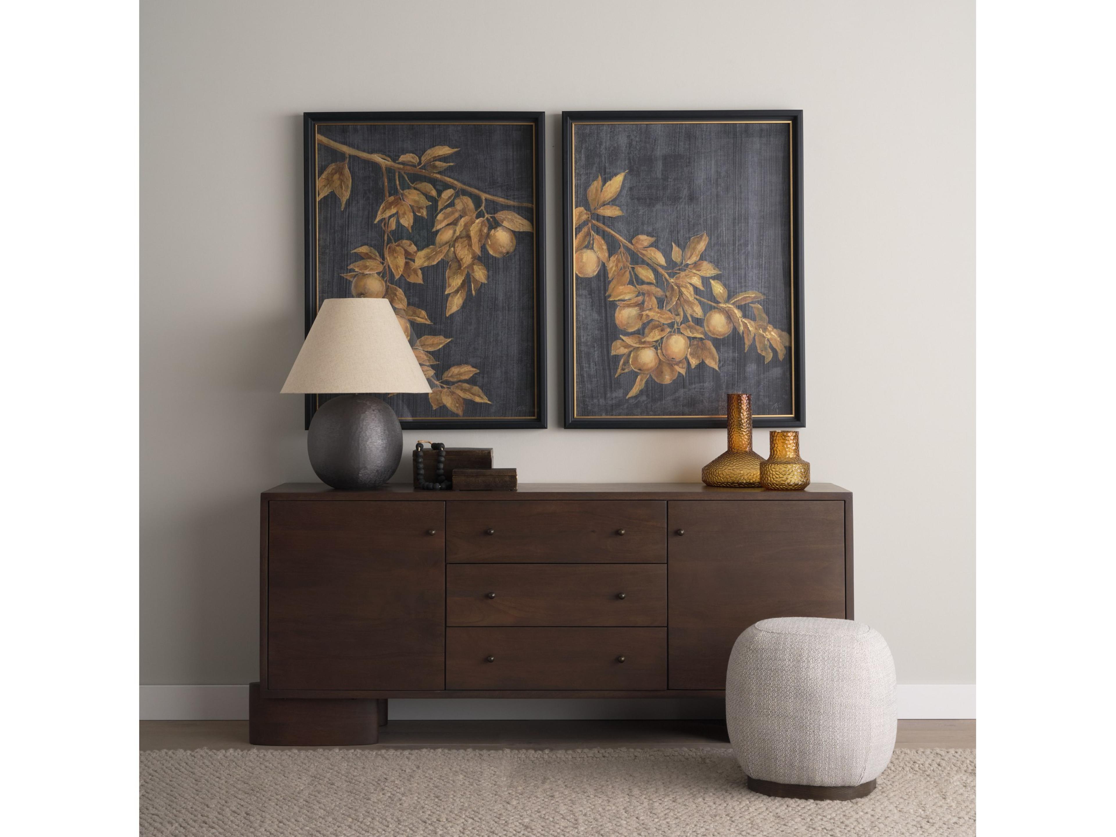 Mercana Jolene Short Amber Glass Vase