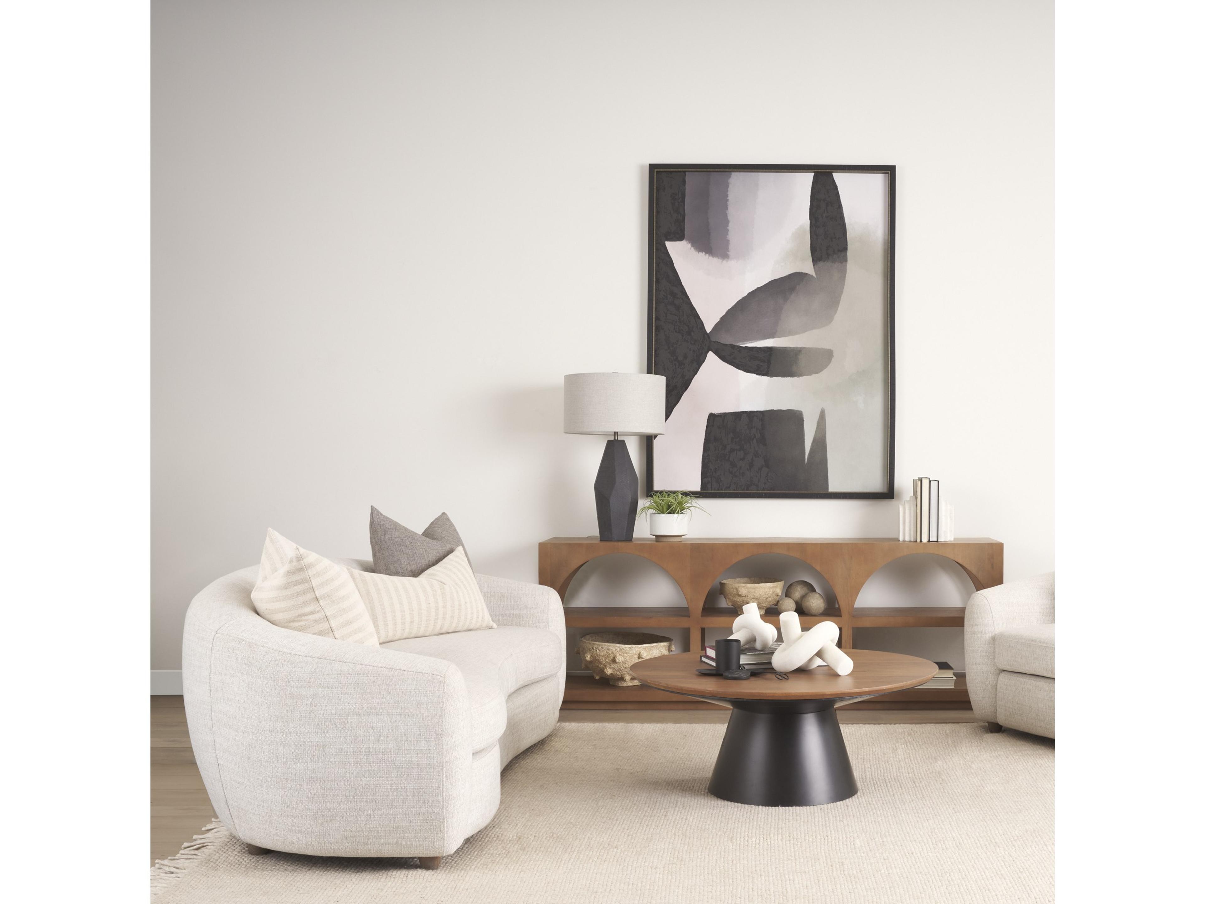 Mercana Piven Black w/ Gray Wash Textured Ceramic Table Lamp