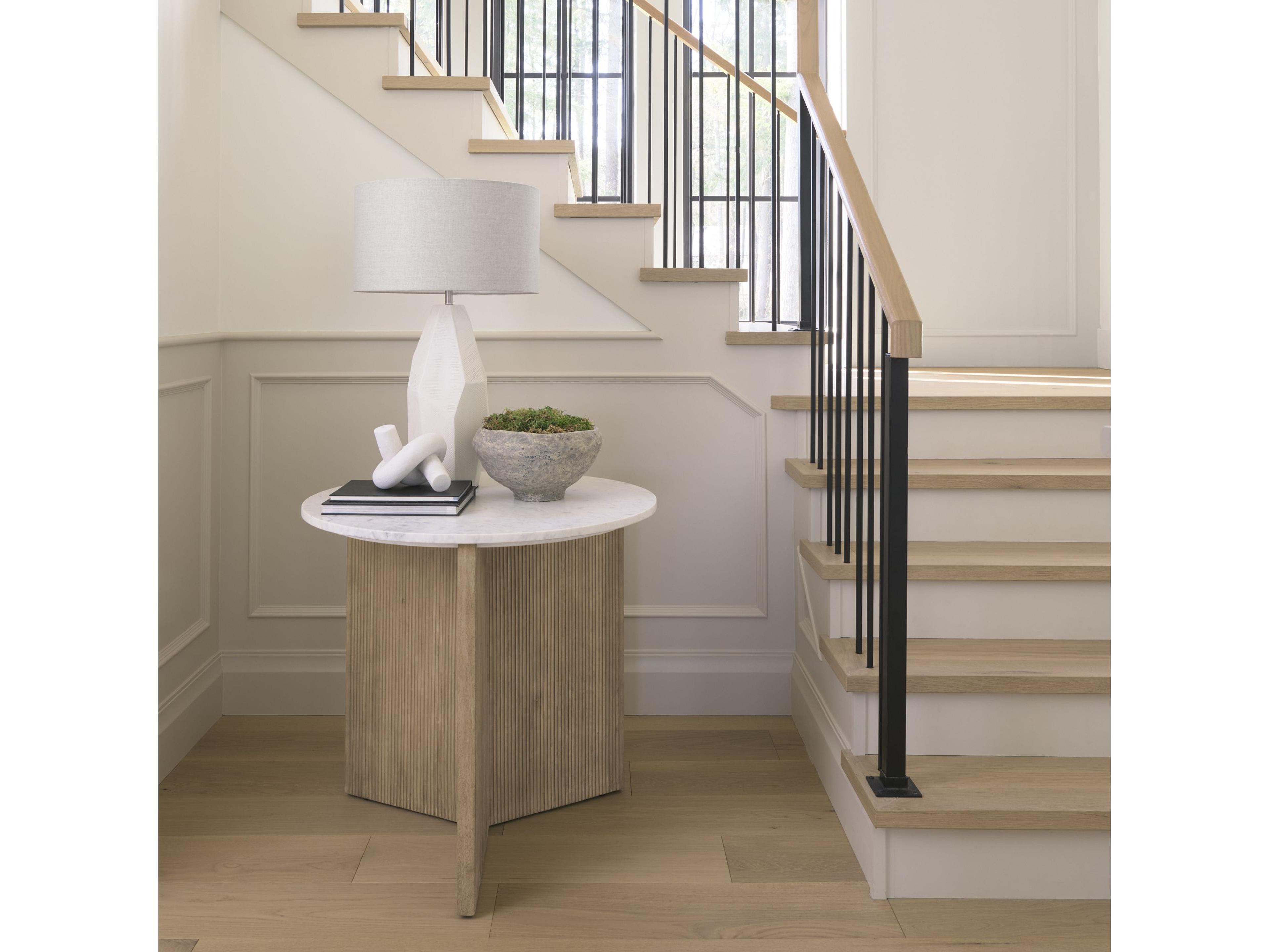 Mercana Piven White w/Antiqued Wash Textured Ceramic Table Lamp