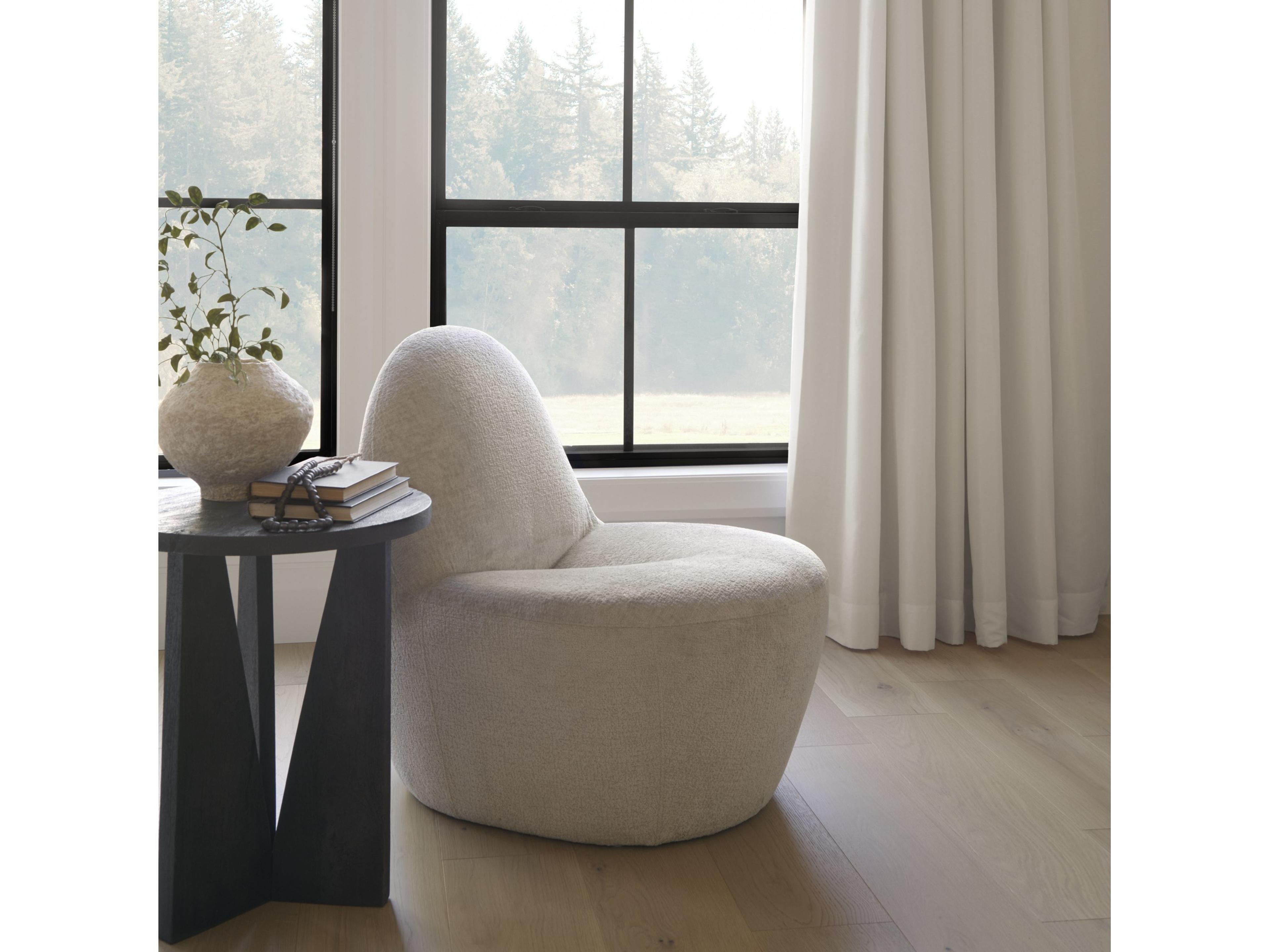 Mercana Beverly Beige Chenille Accent Chair