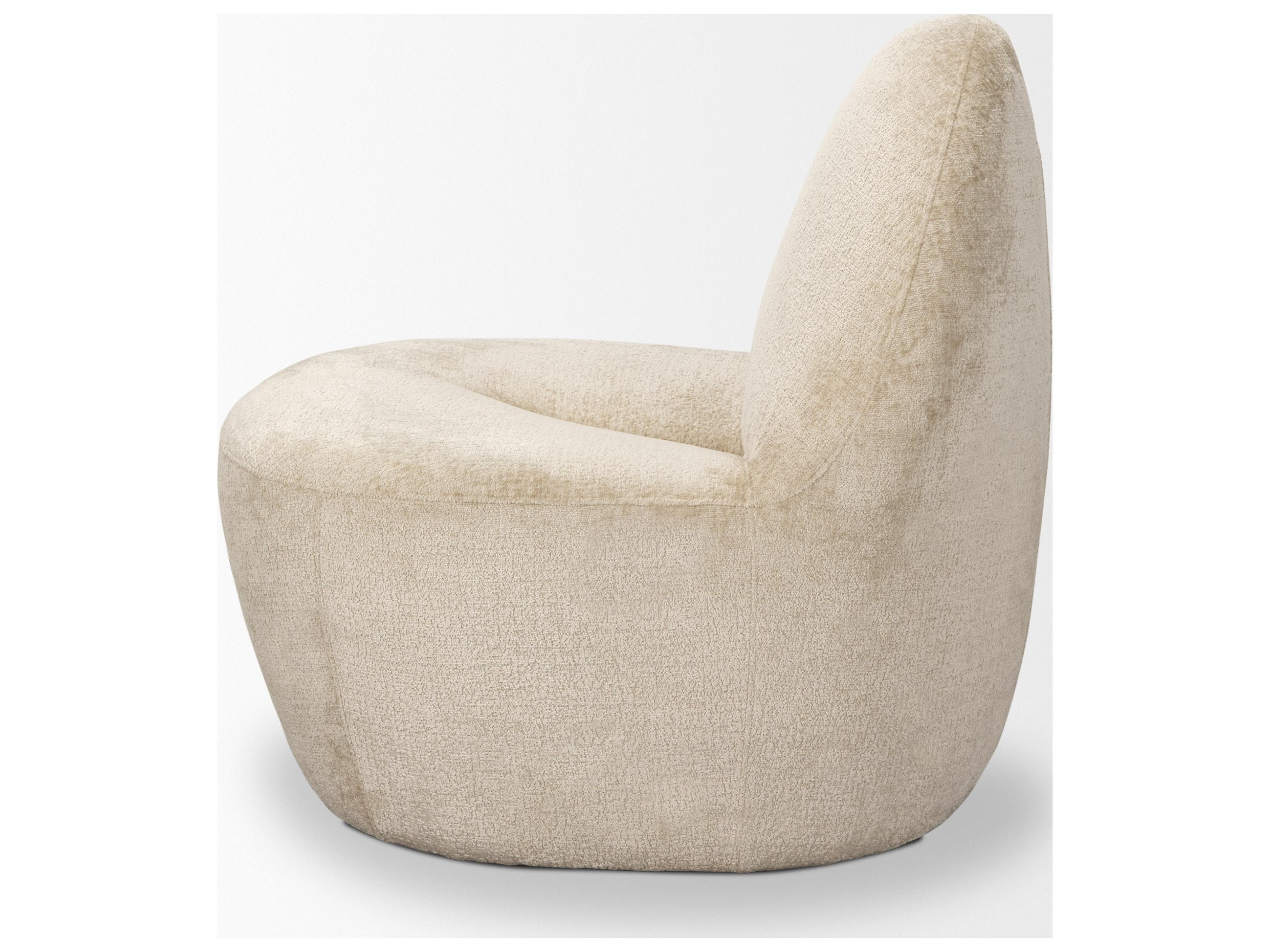 Mercana Beverly Beige Chenille Accent Chair