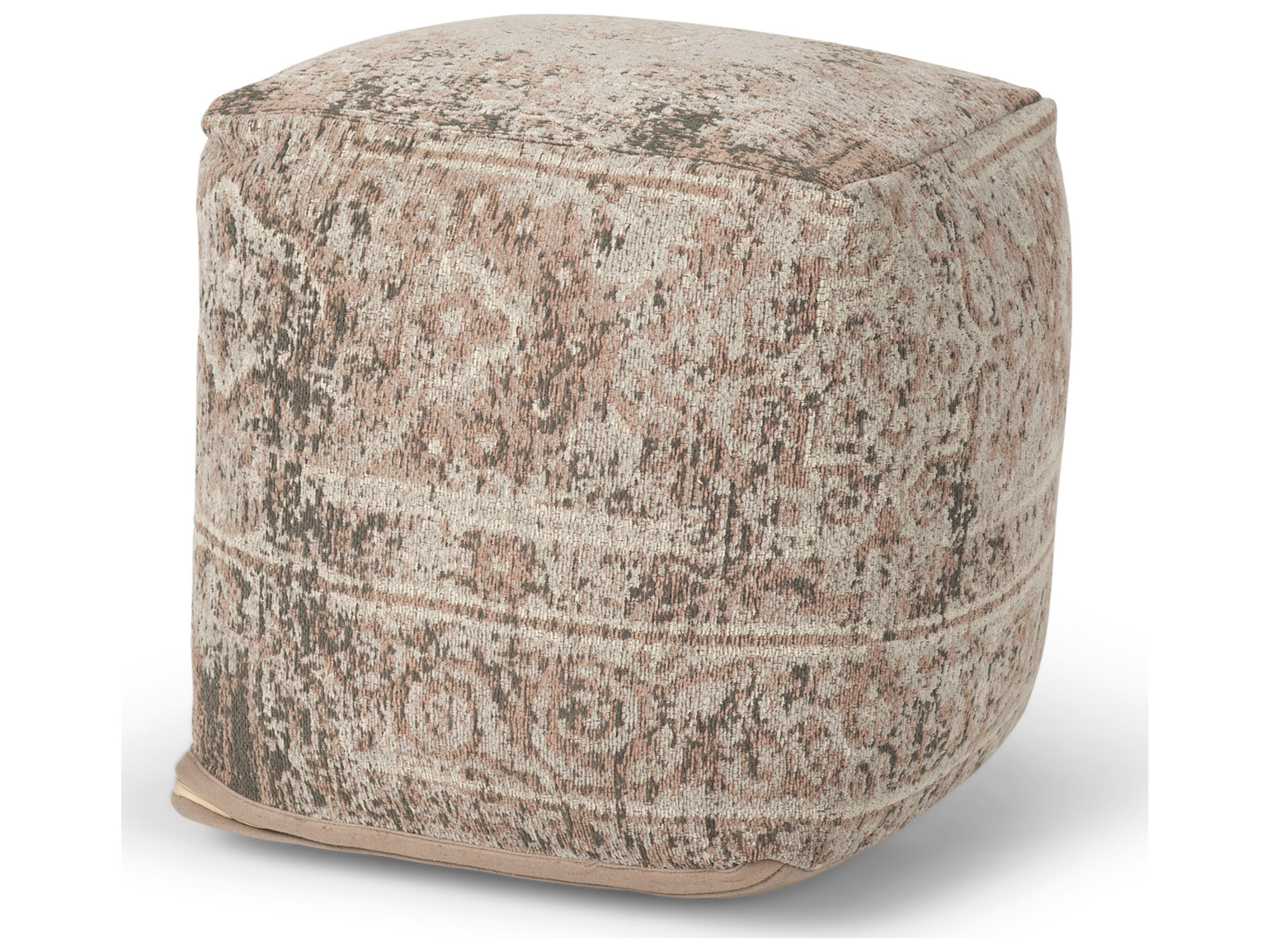 Khloe Small Taupe Pouf