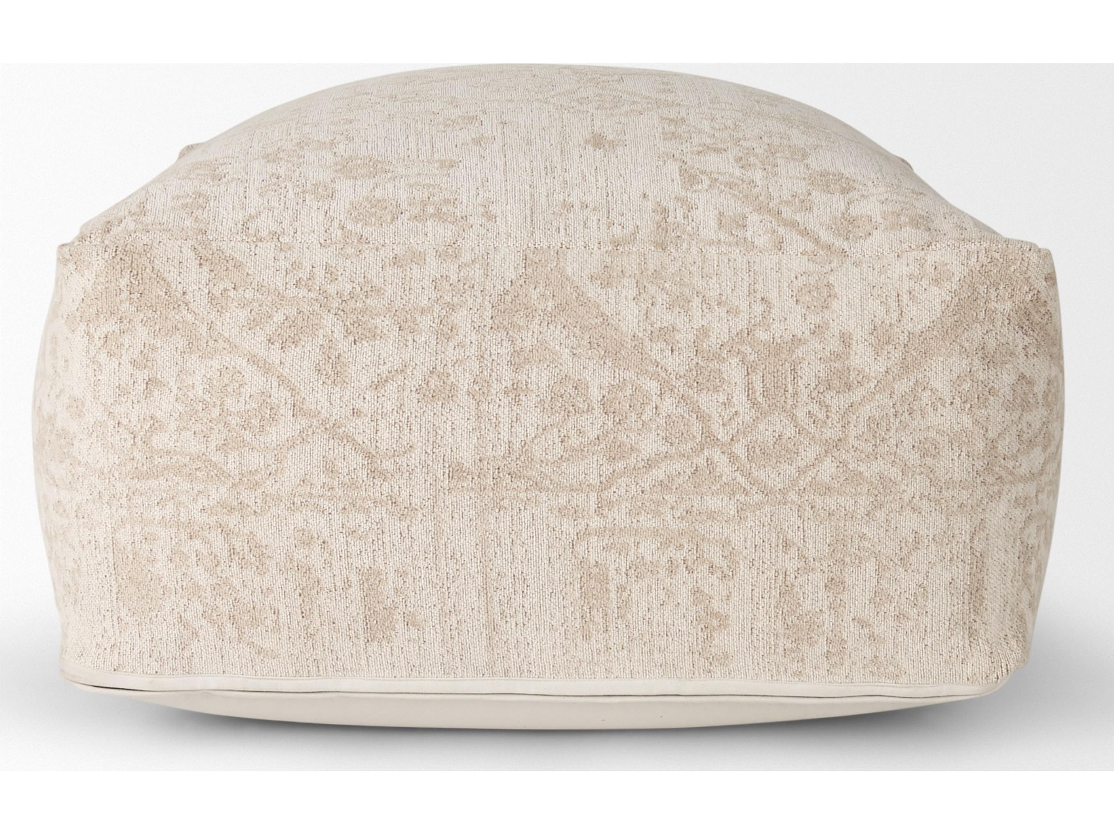 Mercana Khloe Large Cream Pouf
