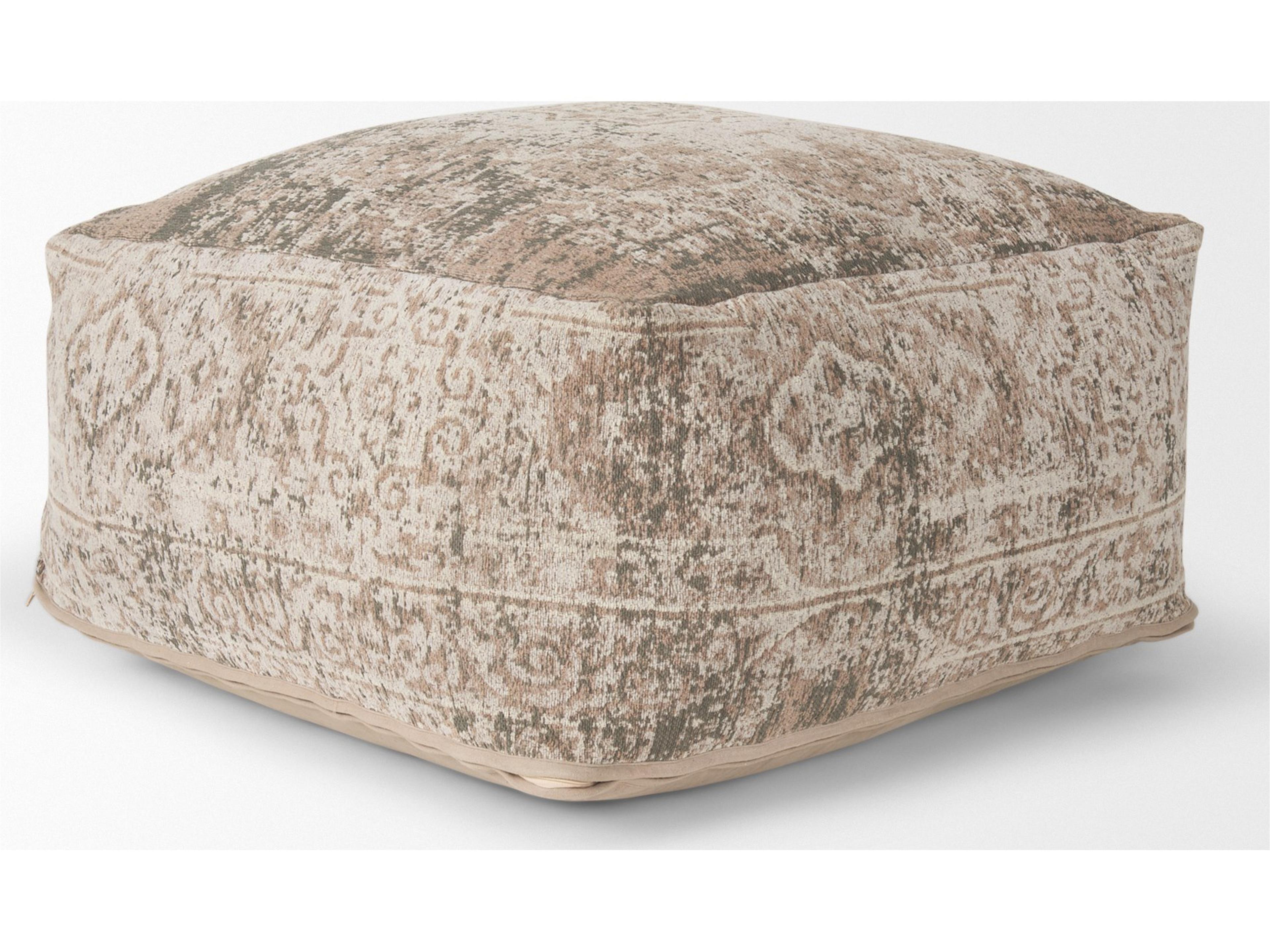 Mercana Khloe Large Taupe Pouf