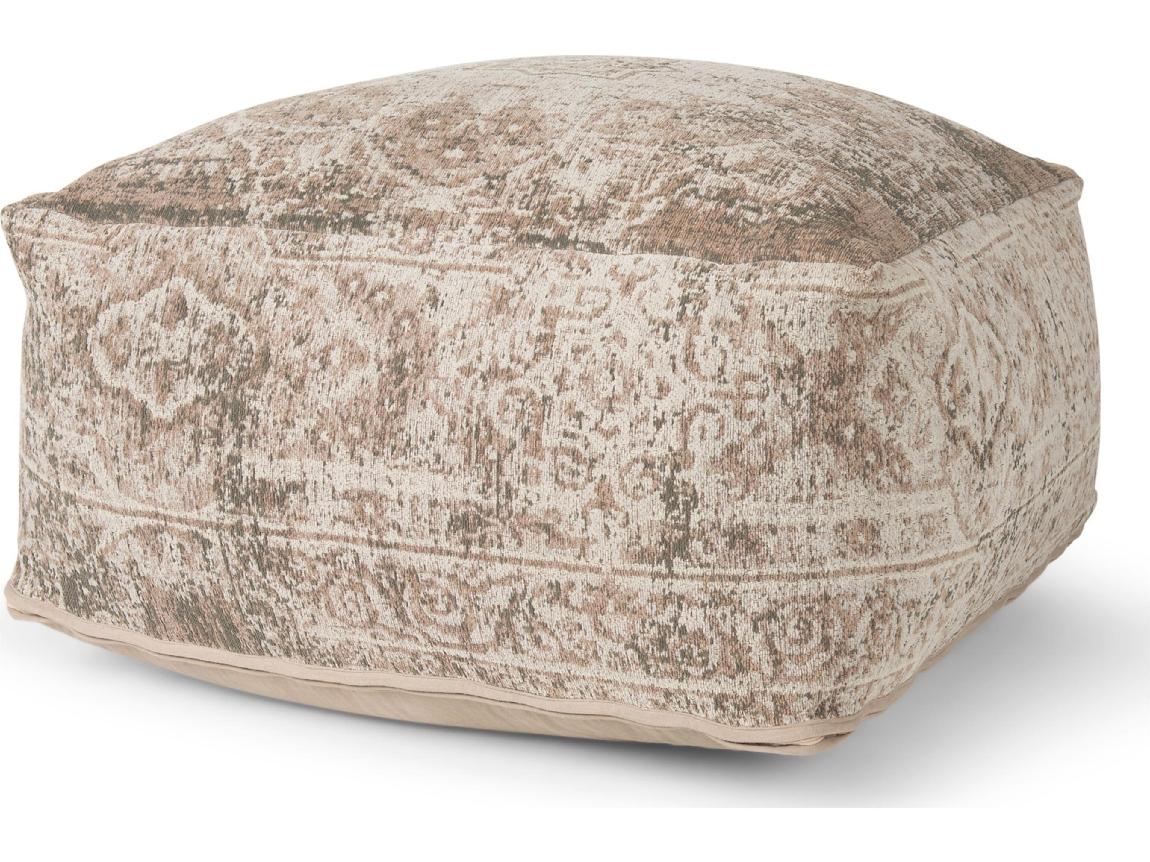 Khloe Large Taupe Pouf