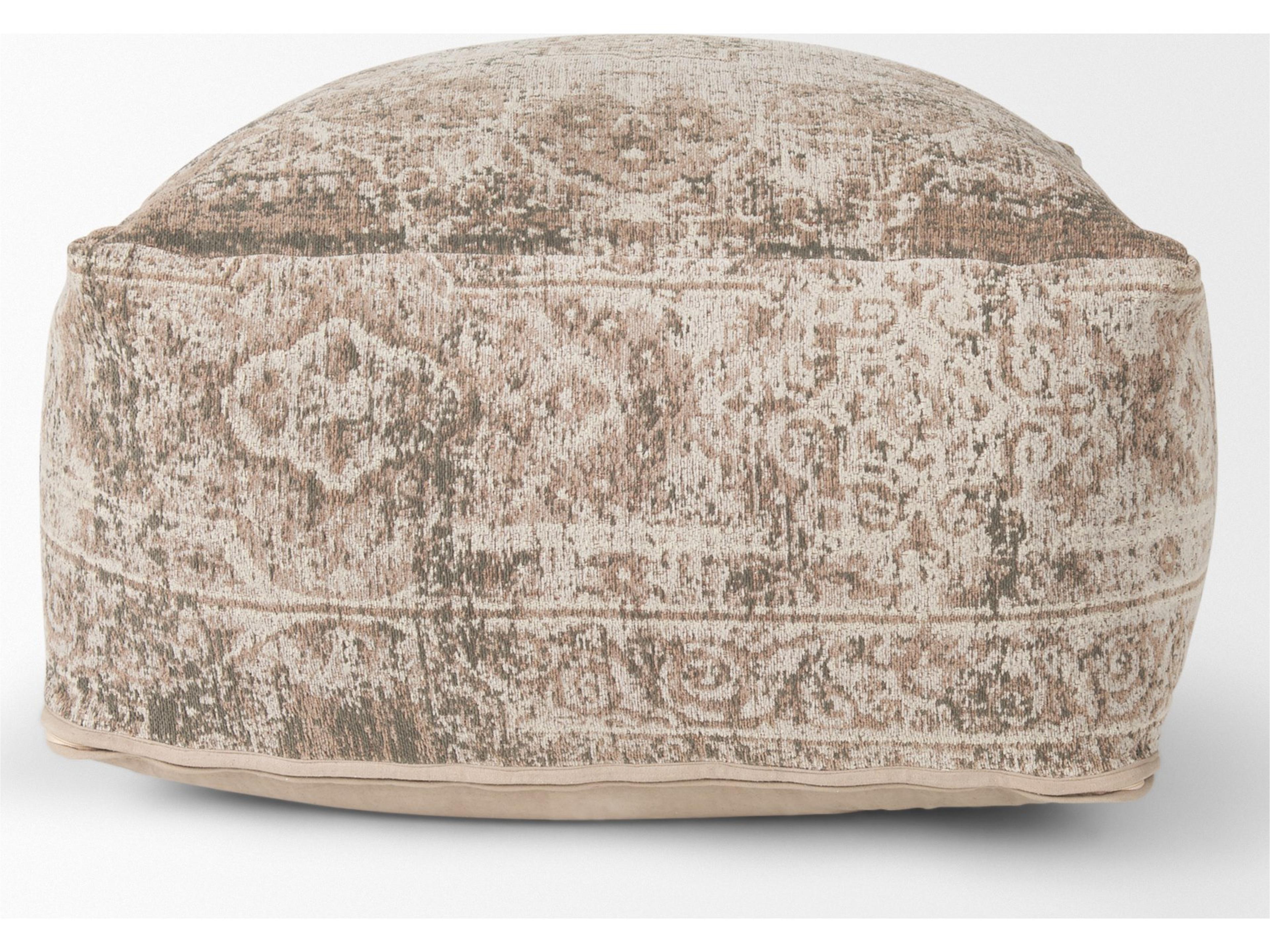 Mercana Khloe Large Taupe Pouf