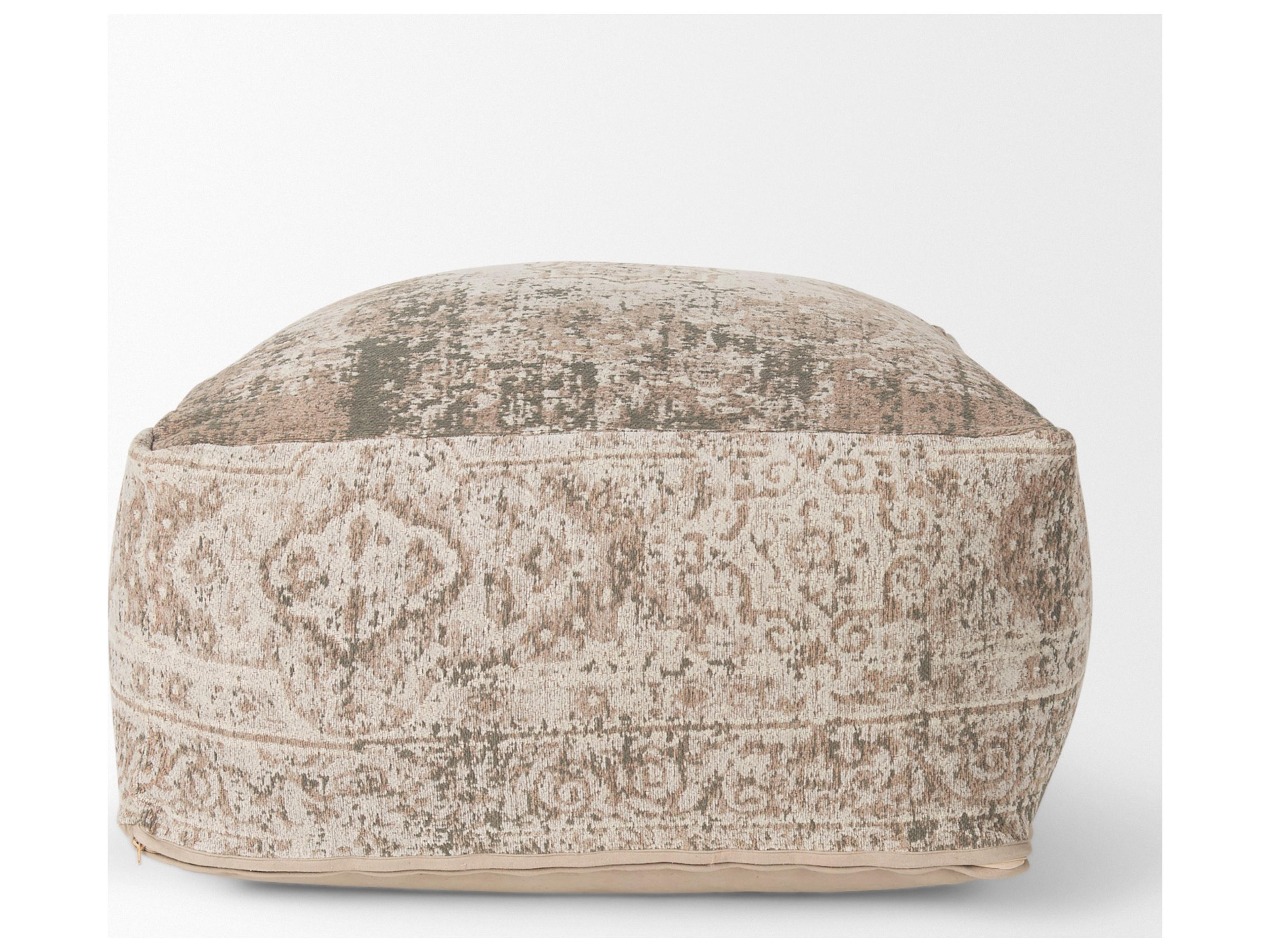 Mercana Khloe Large Taupe Pouf