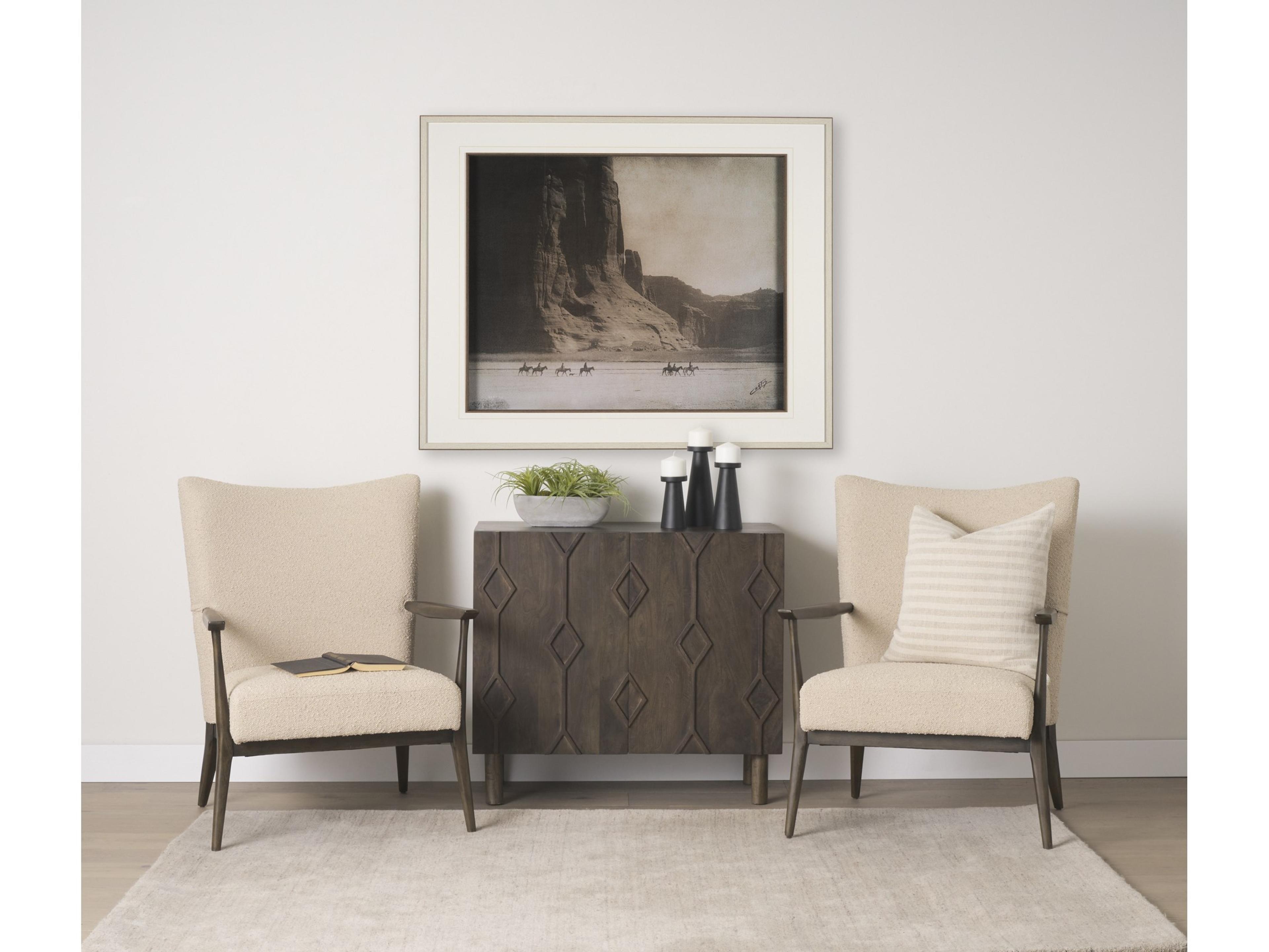 Mercana Argent Beige Boucle Accent Chair