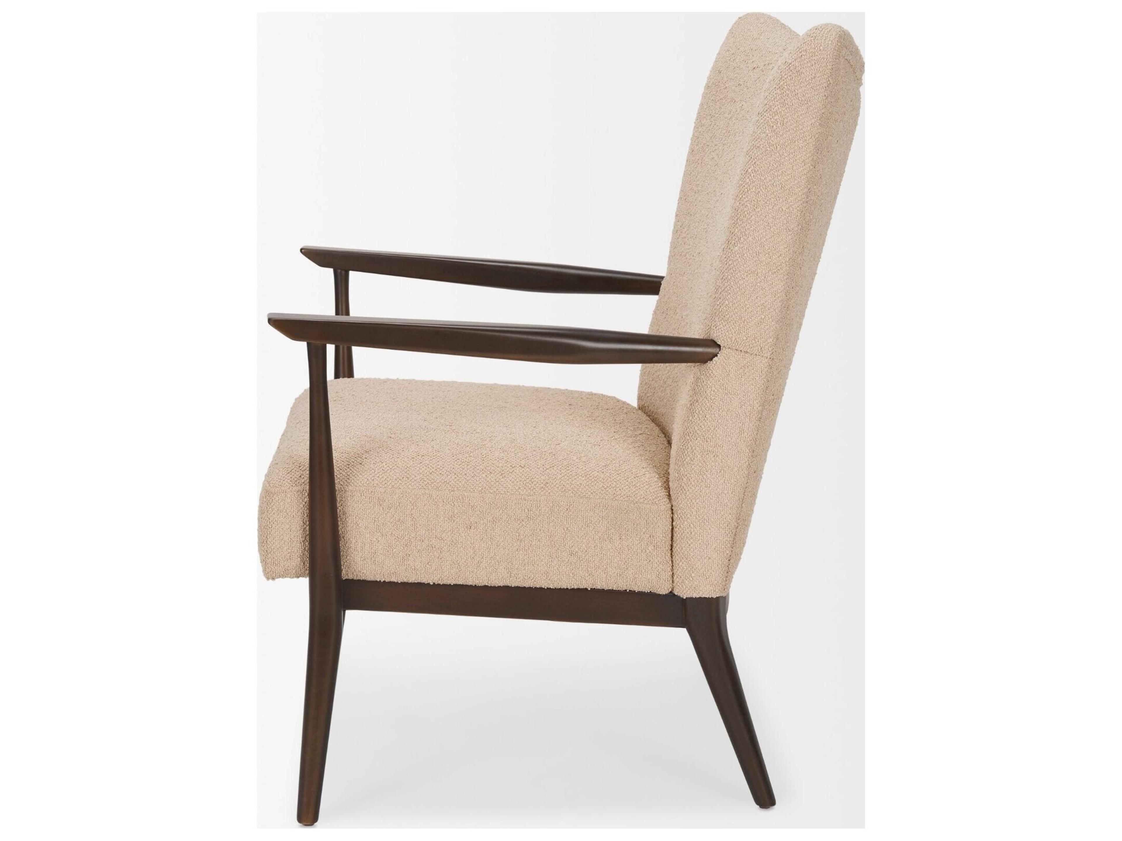 Mercana Argent Beige Boucle Accent Chair