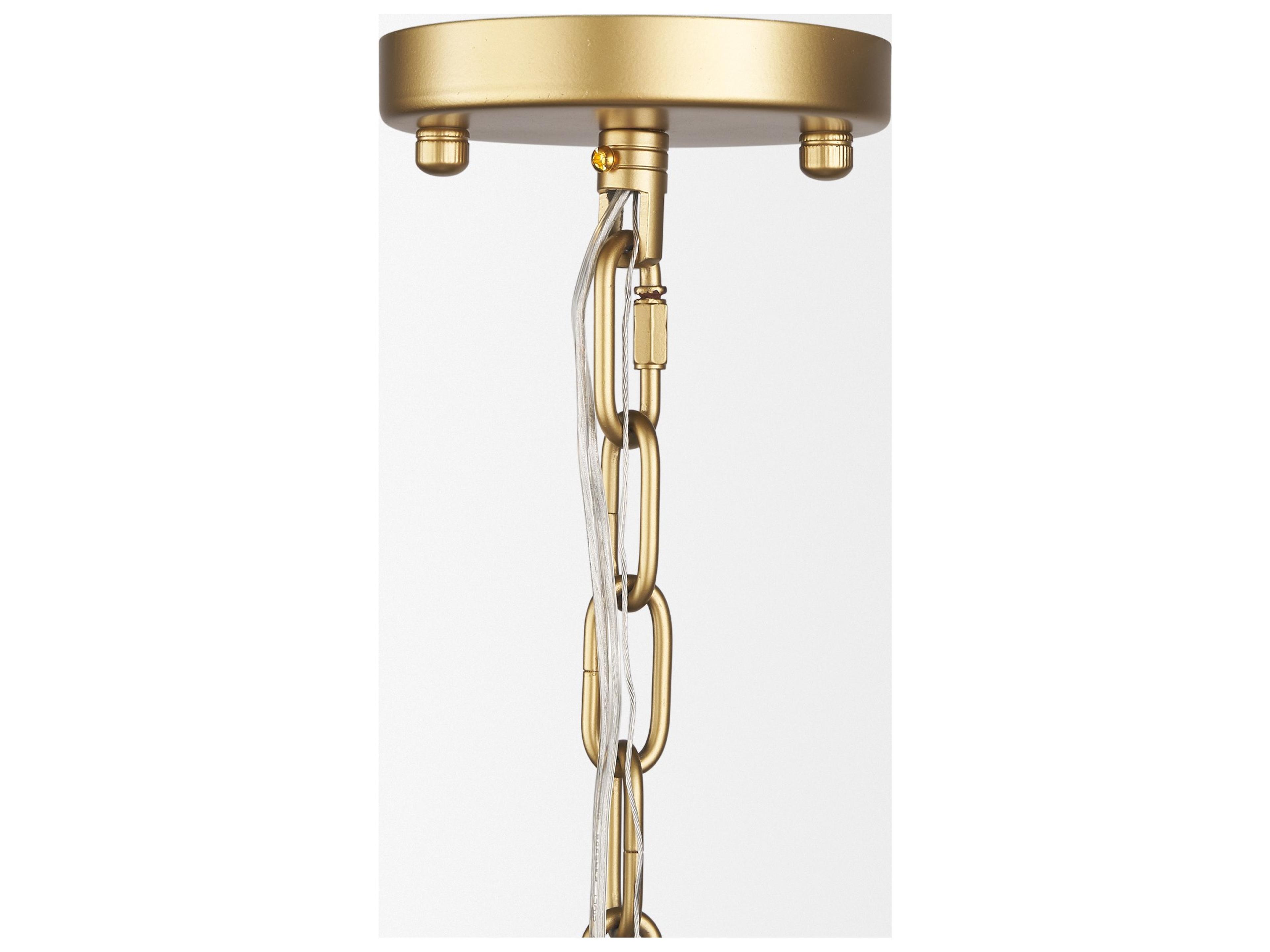 Mercana Edie Brushed Gold Metal w/ Frosted Glass Globe 1-Light Pendant