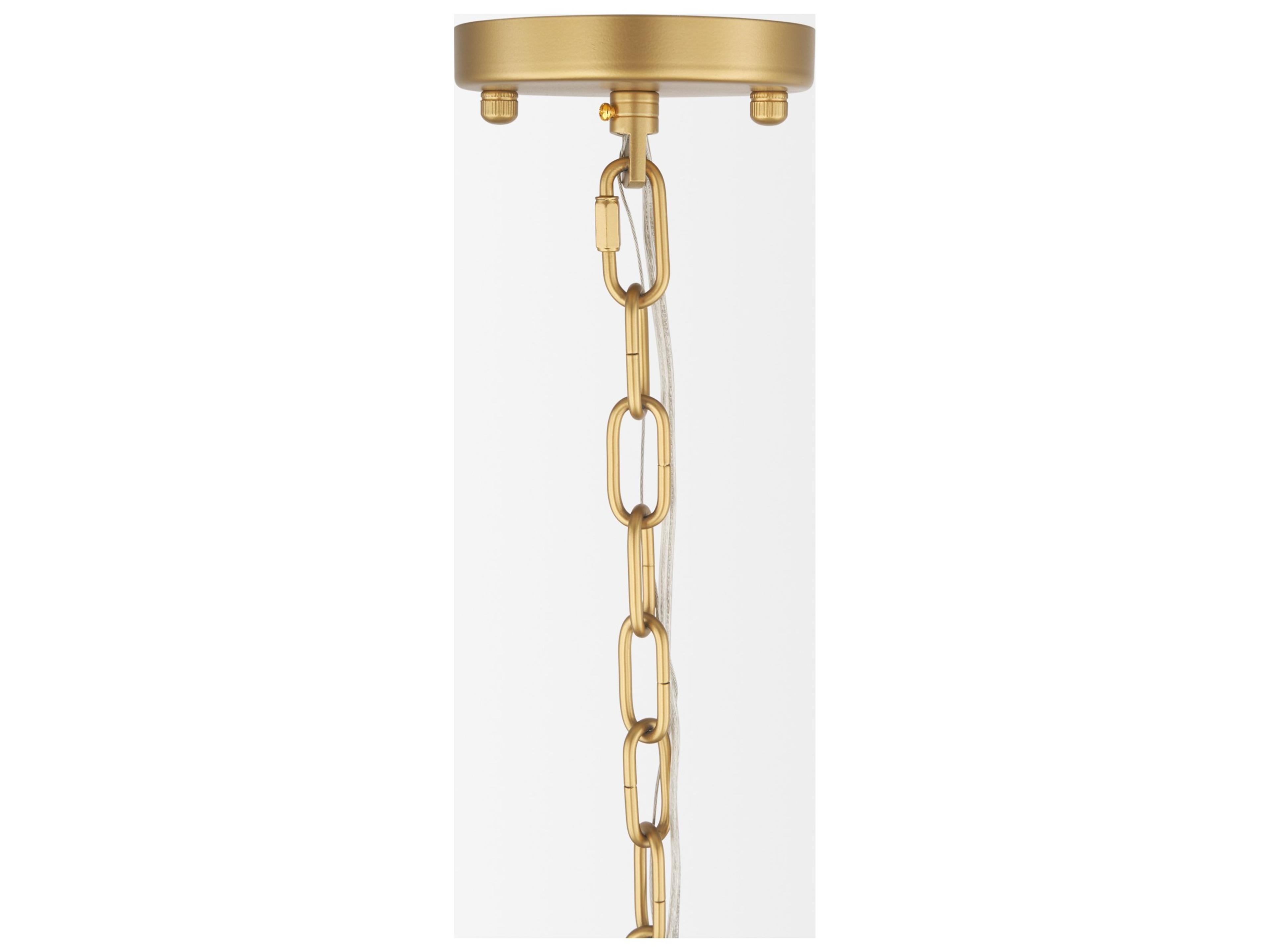 Mercana Barbara Brushed Gold Metal w/ Frosted Glass Globes  18-Light Chandelier