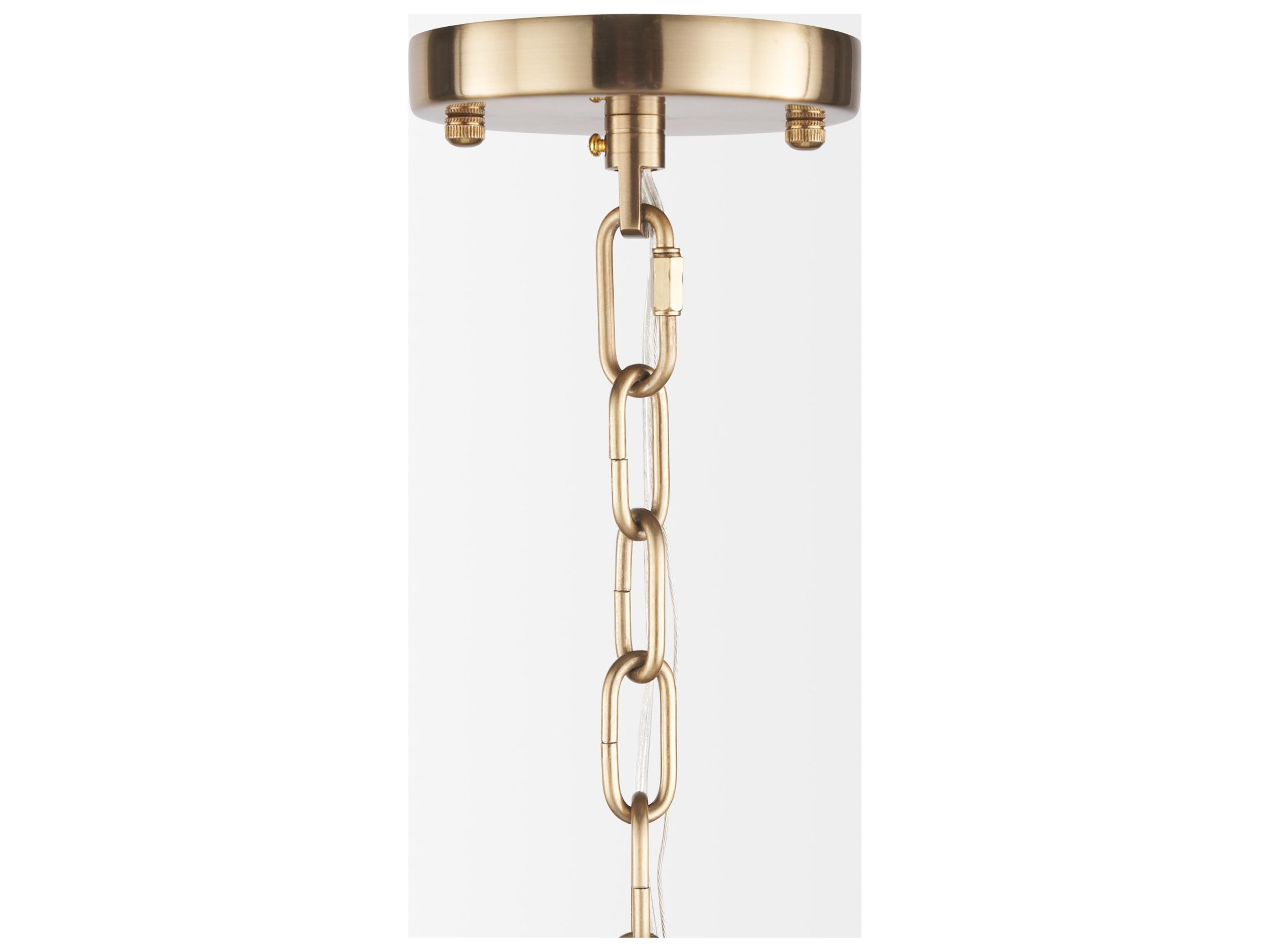 Mercana Colleen Antiqued Gold Metal 4-Light Chandelier