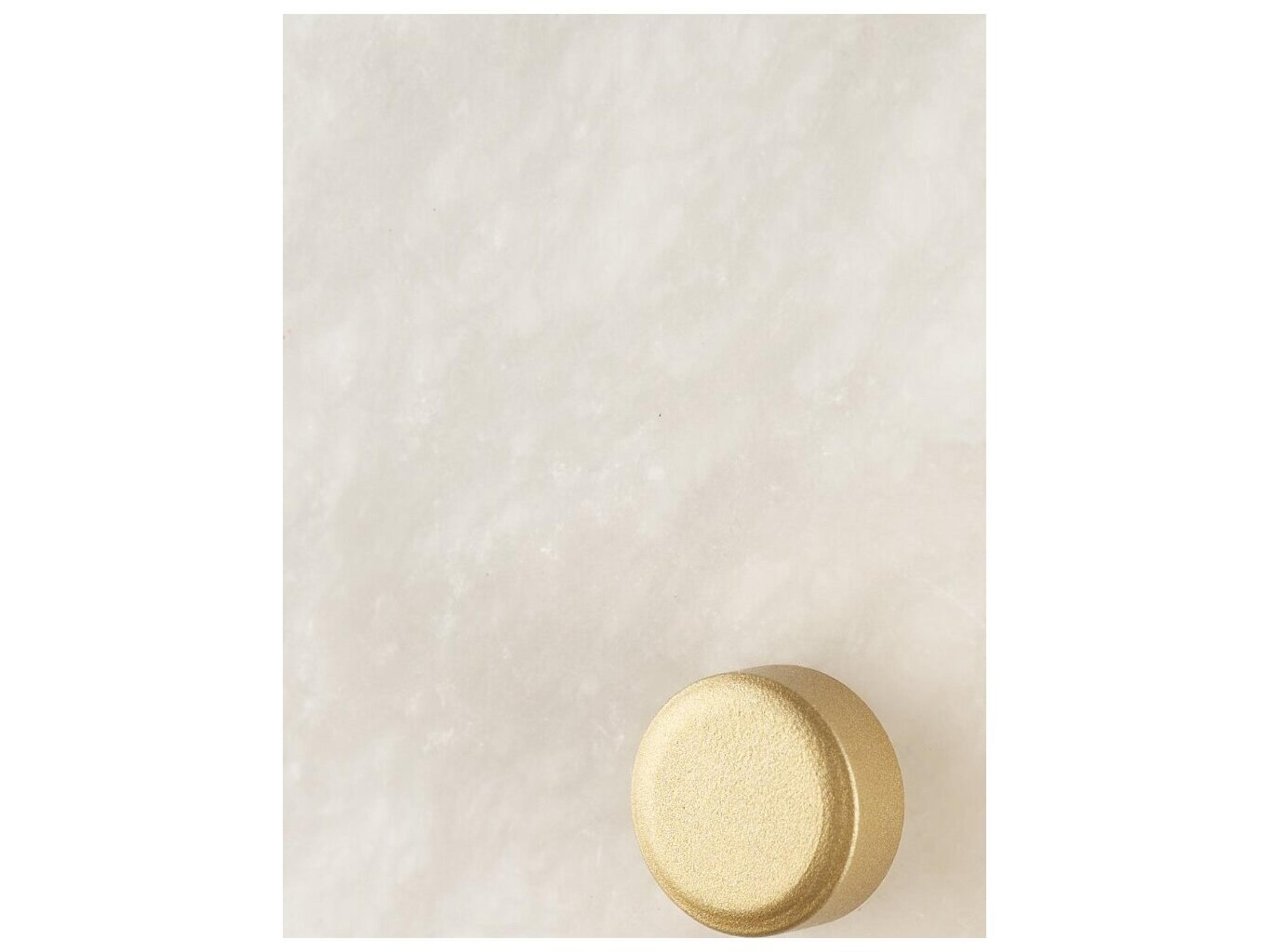 Mercana Dolly Brushed Gold Metal w/ Alabaster Shade 4-Light Wall Sconce