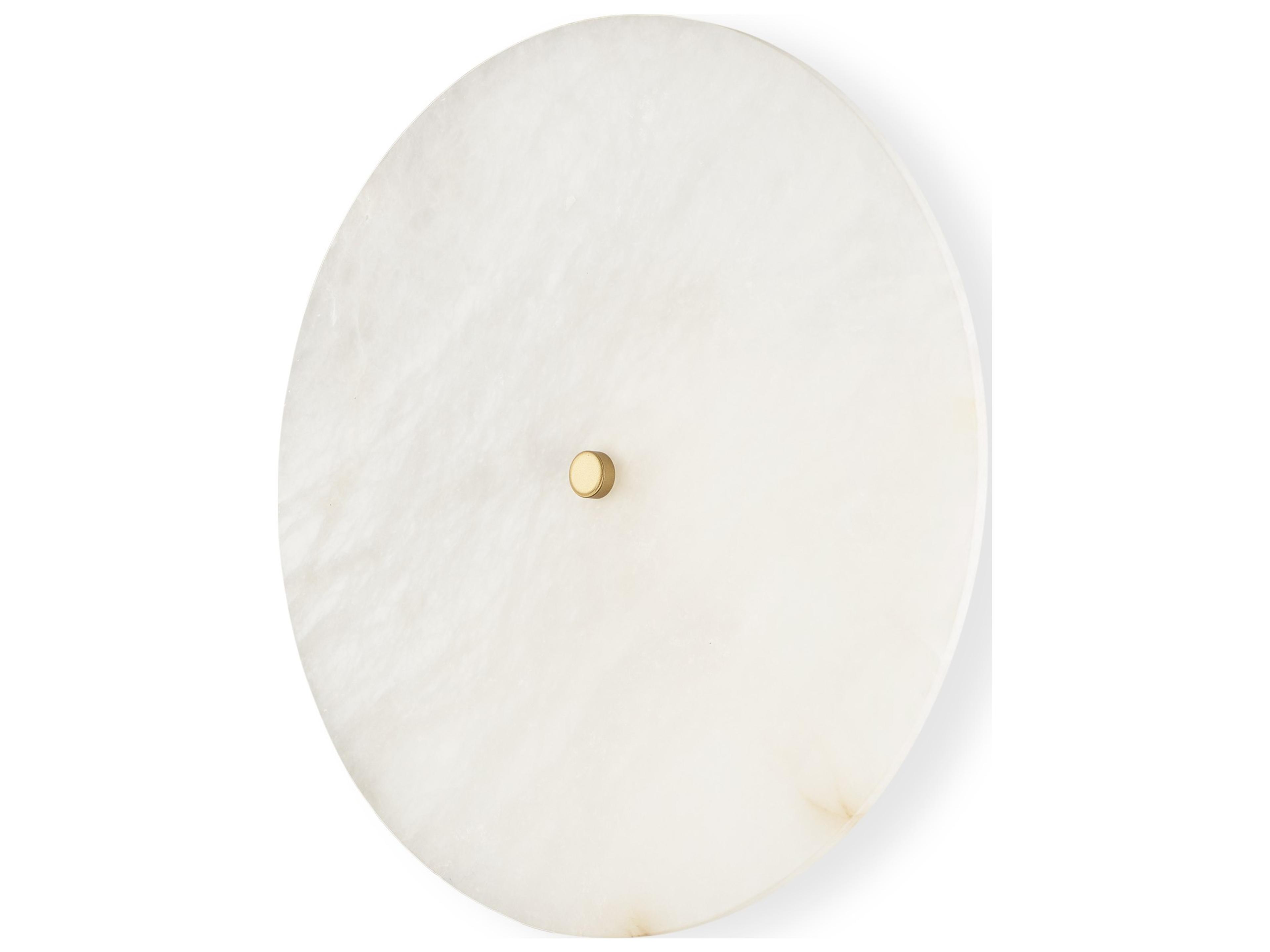 Mercana Dolly Brushed Gold Metal w/ Alabaster Shade 4-Light Wall Sconce