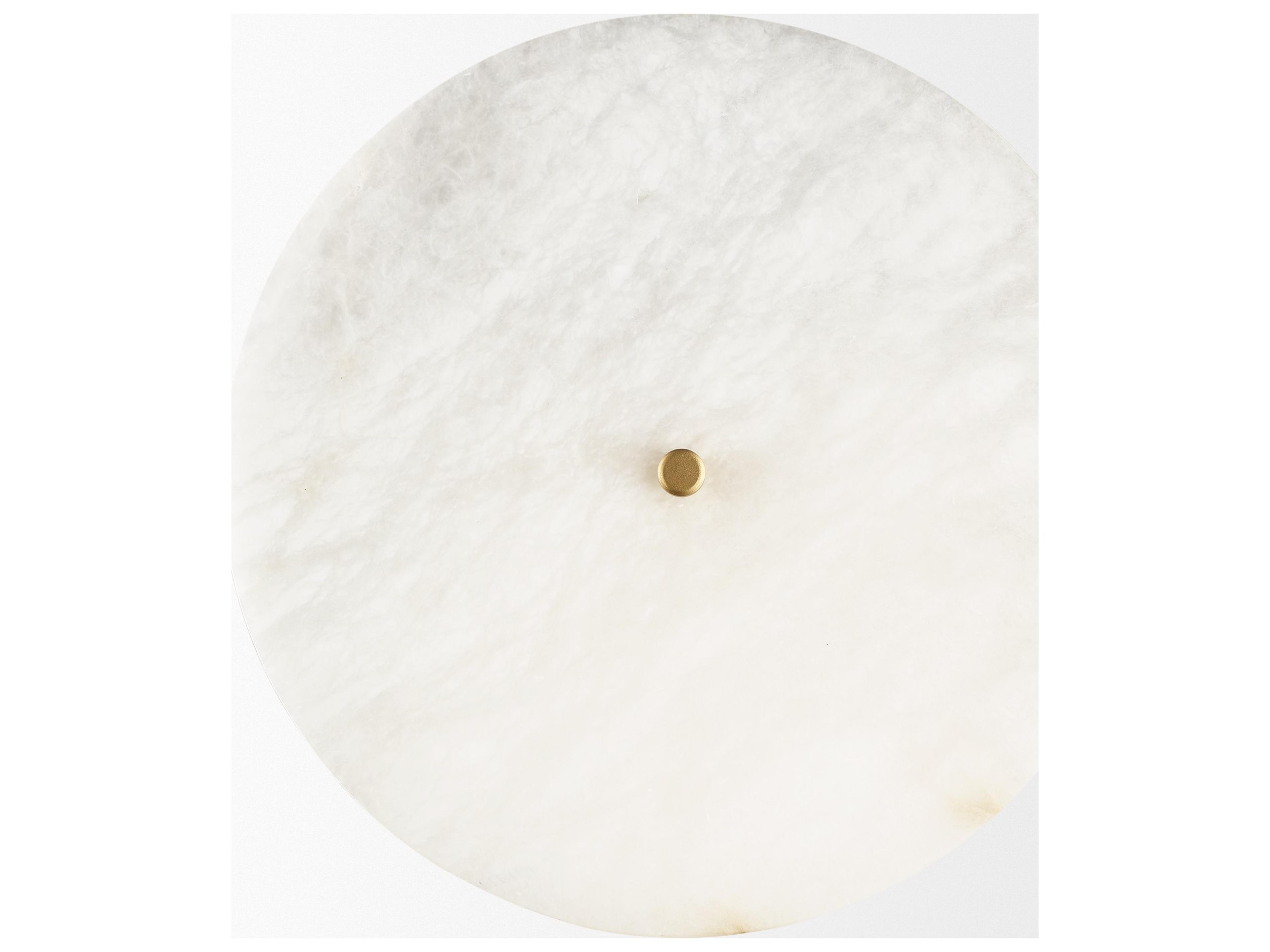 Mercana Dolly Brushed Gold Metal w/ Alabaster Shade 4-Light Wall Sconce