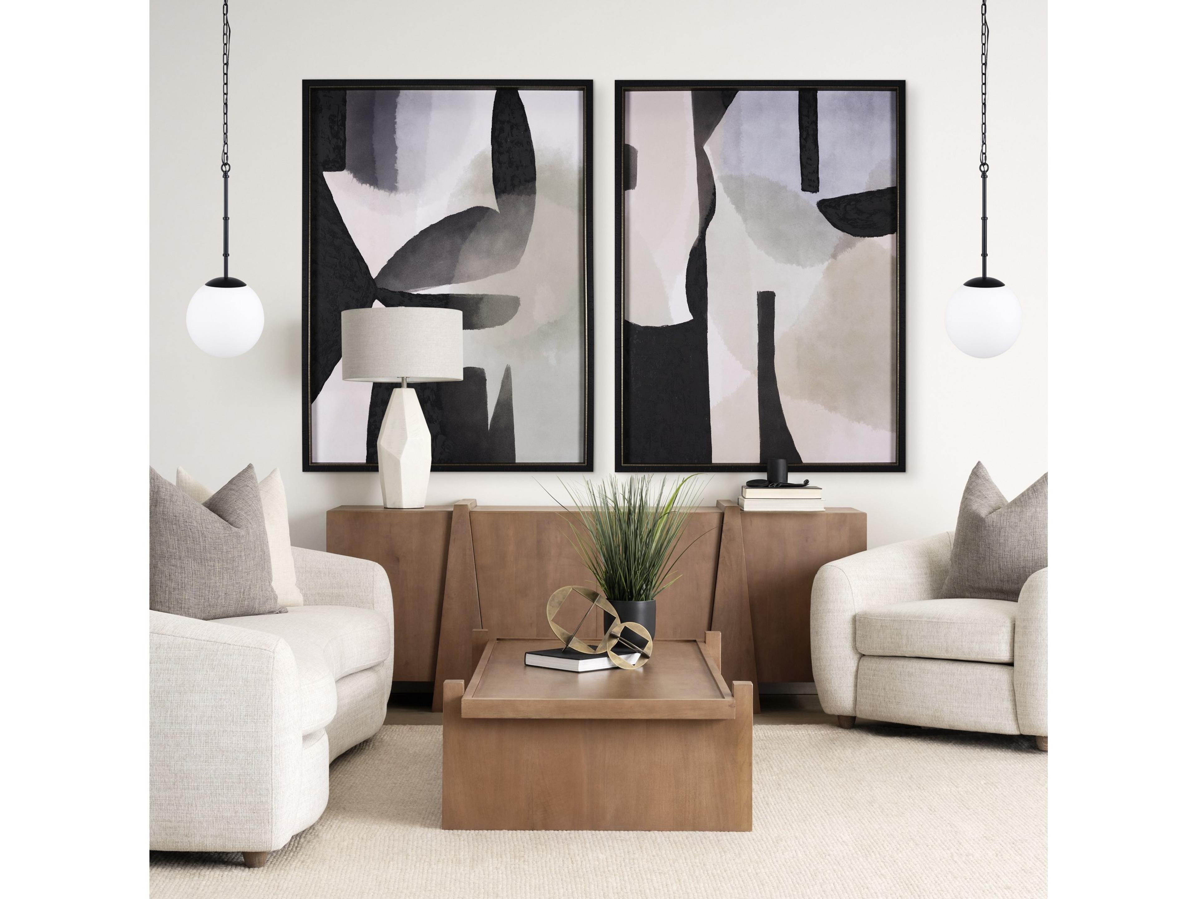 Mercana Edie Matte Black Metal w/ Frosted Glass Globe 1-Light Pendant