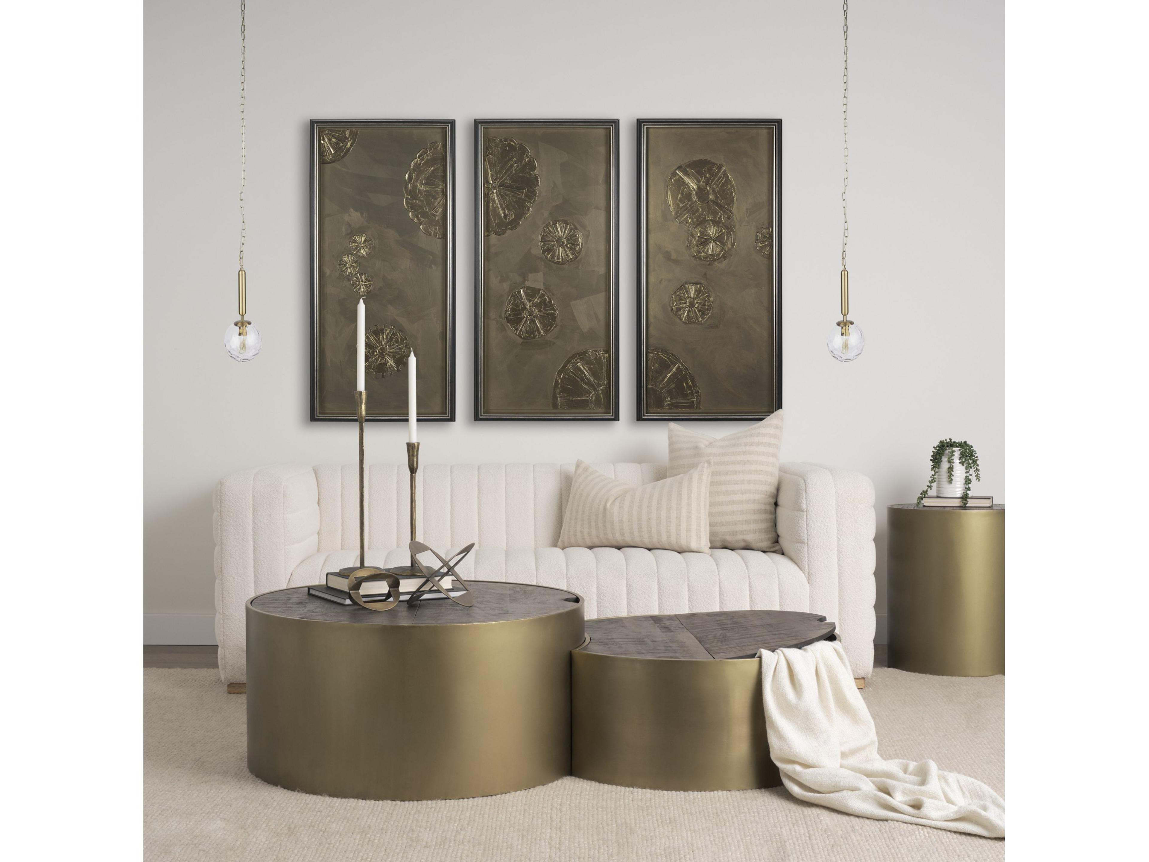 Mercana Britton Gold Metal w/ Clear Glass Globe 1-Light Pendant Light