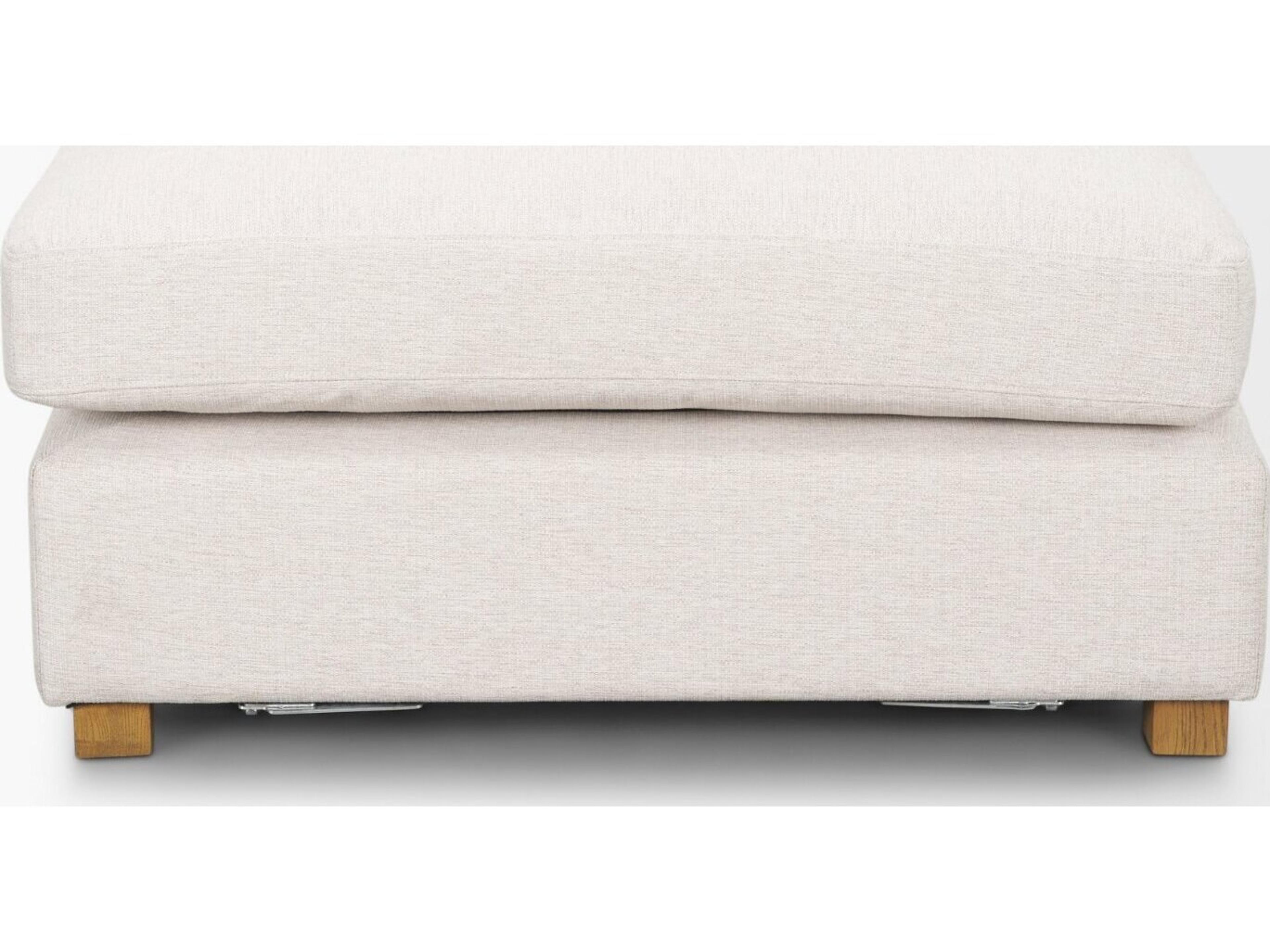 Mercana Halston Large Ottoman Oatmeal Performance Fabric