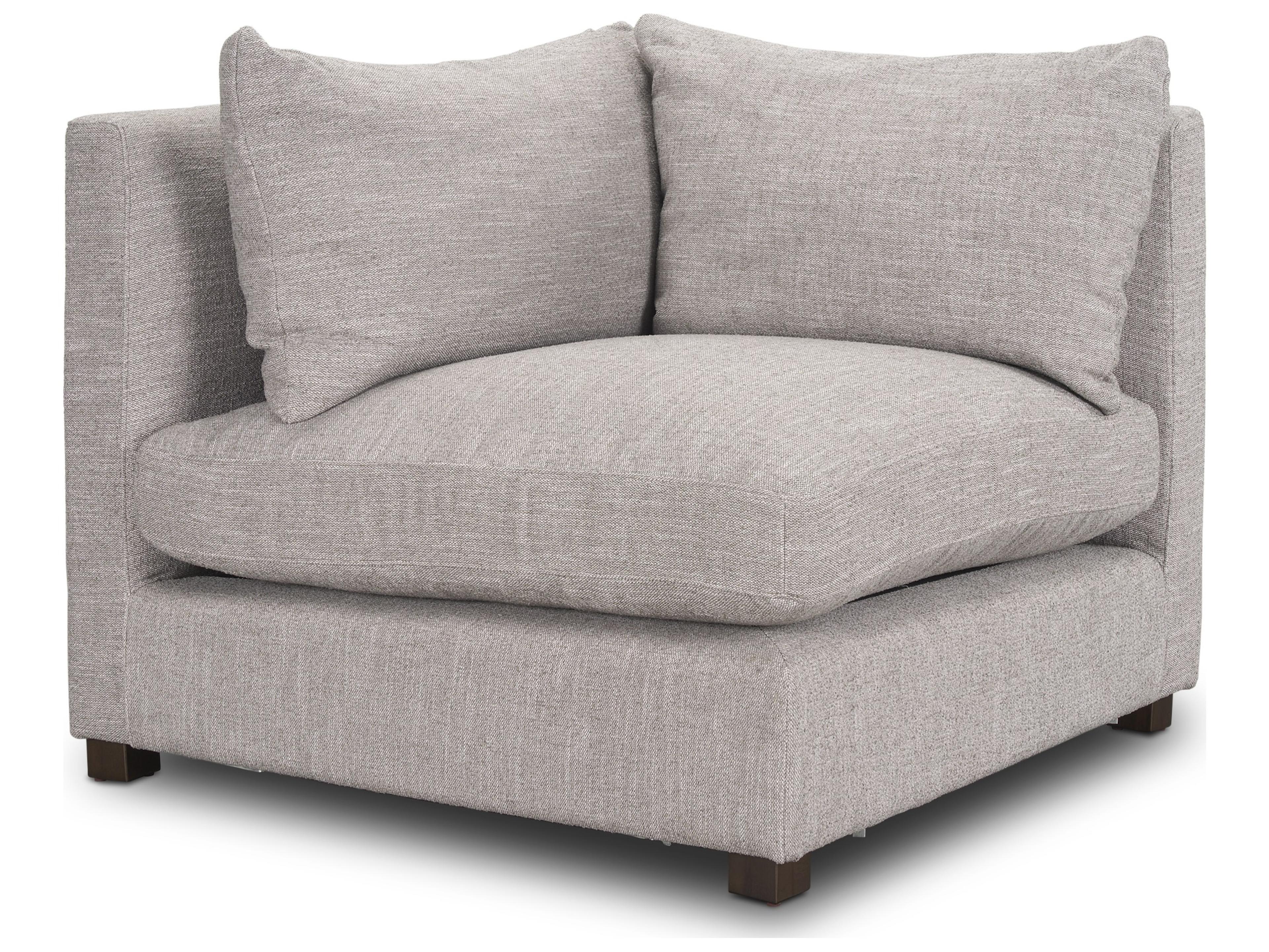 Halston Corner Light Grey Performance Fabric