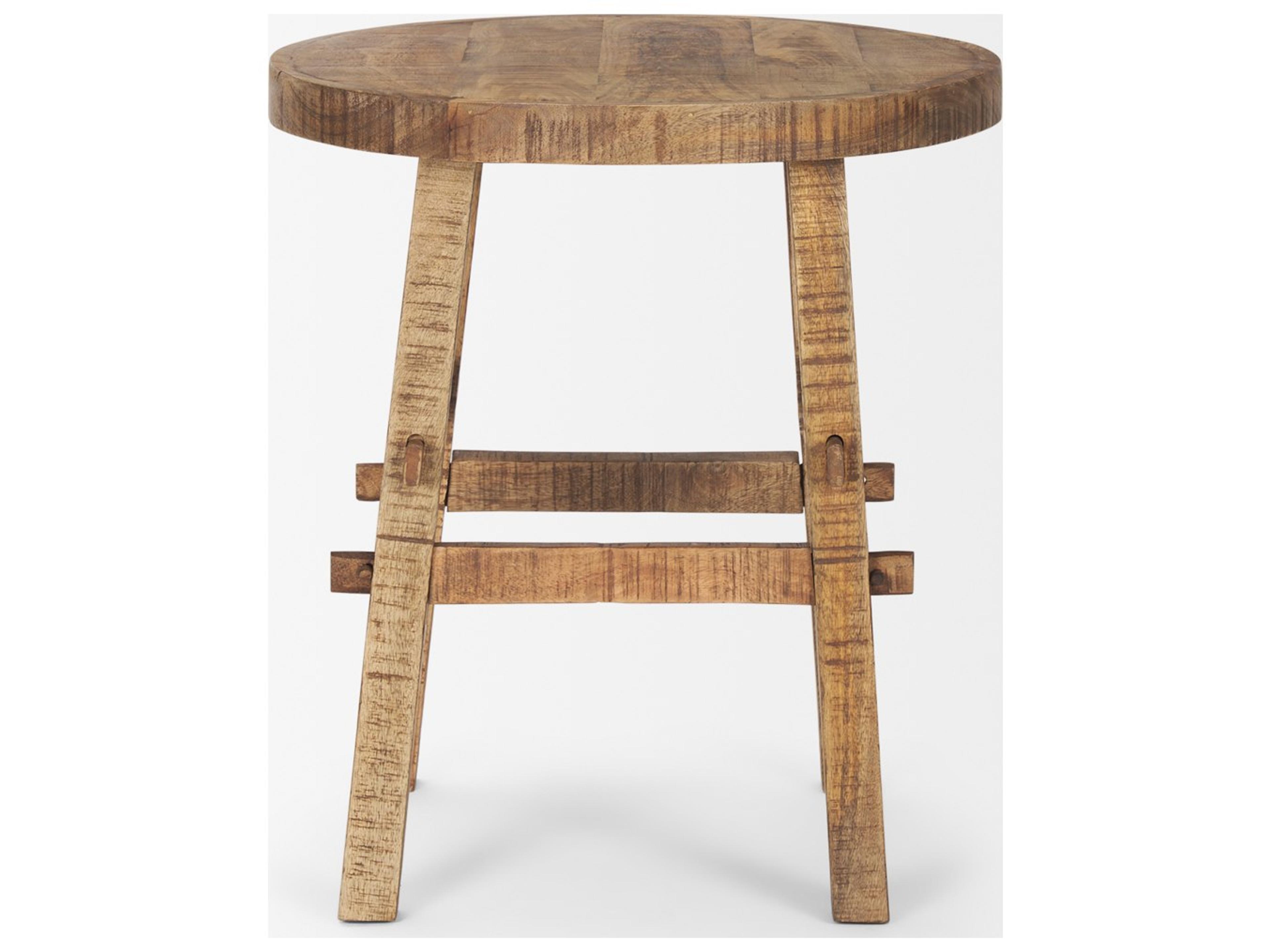 Mercana Rosie Small Brown Wood End Table