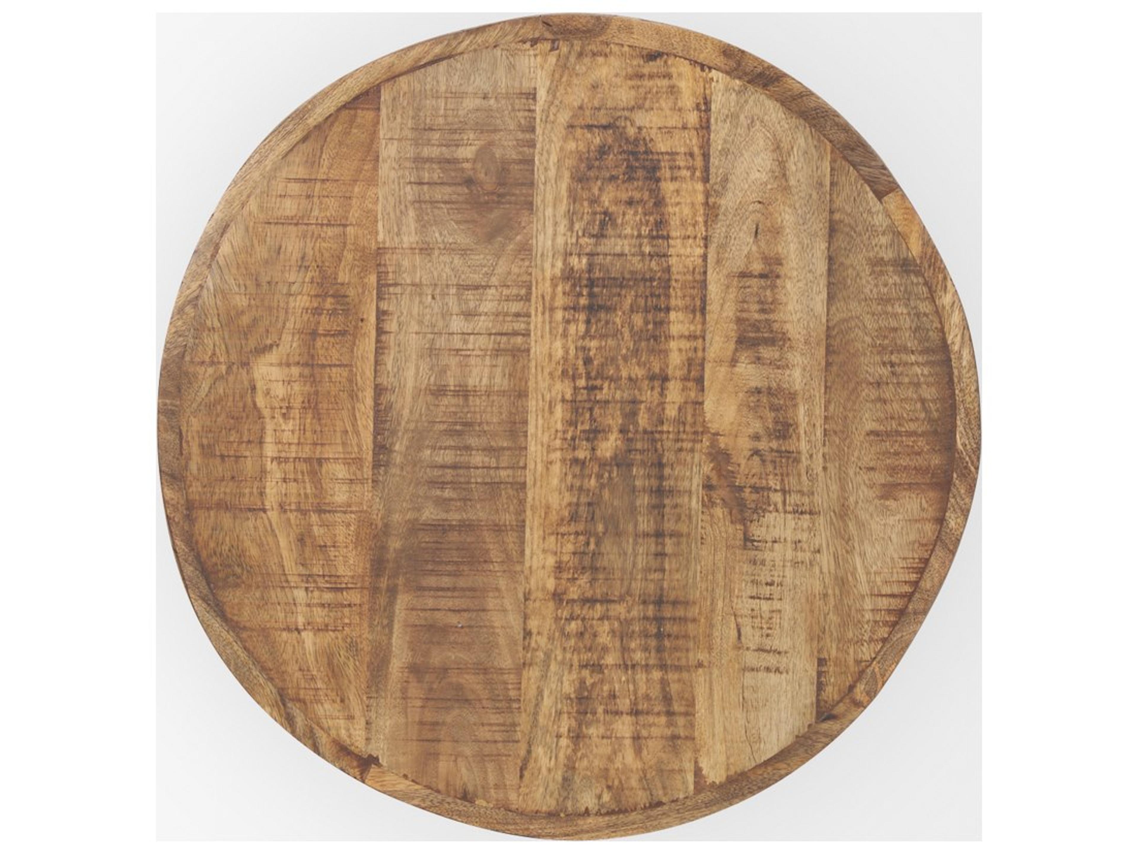 Mercana Rosie Small Brown Wood End Table