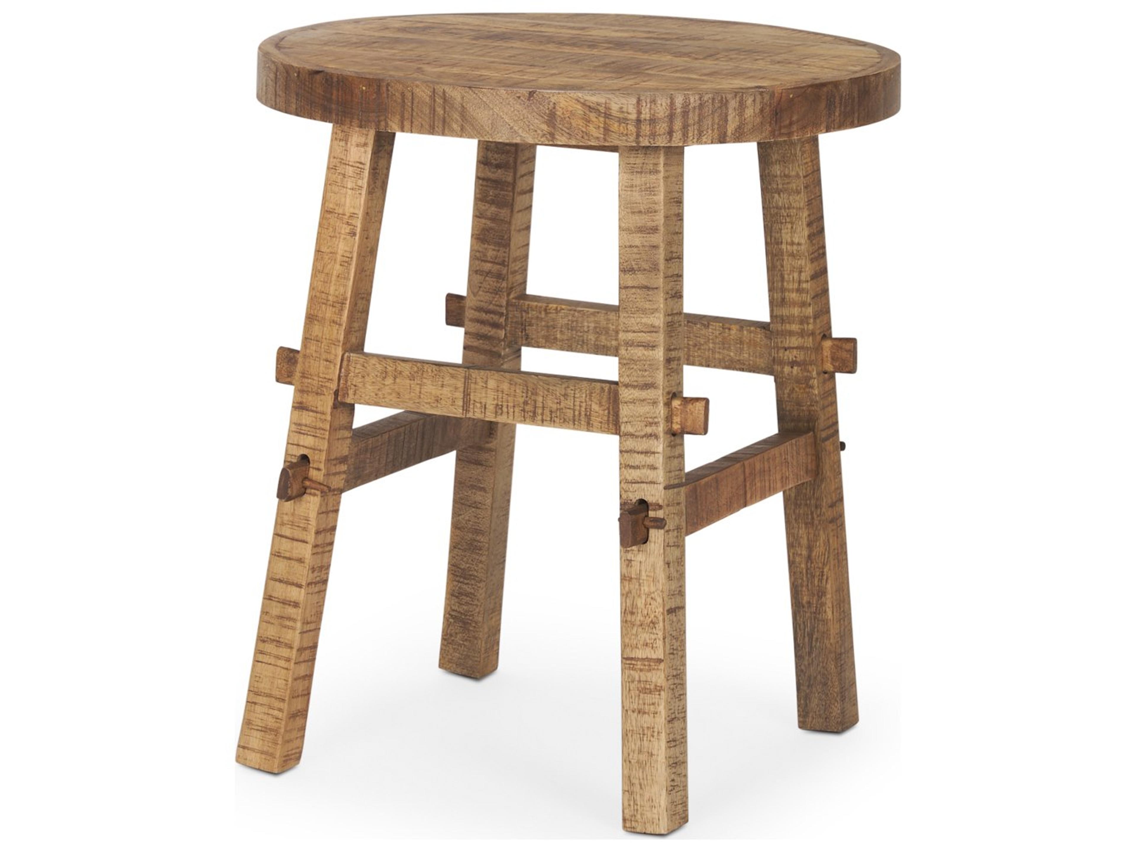 Rosie Small Brown Wood End Table