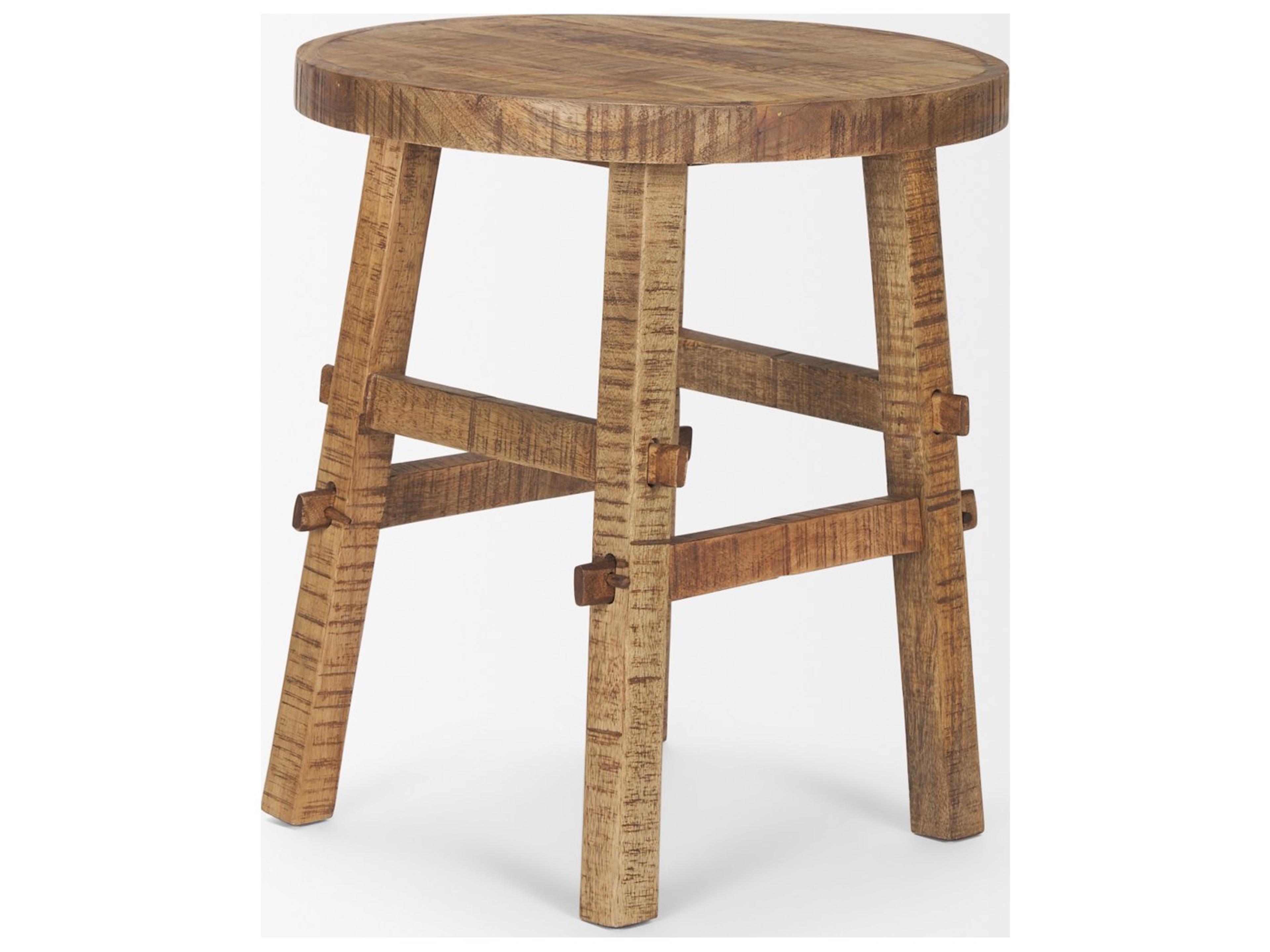 Mercana Rosie Small Brown Wood End Table