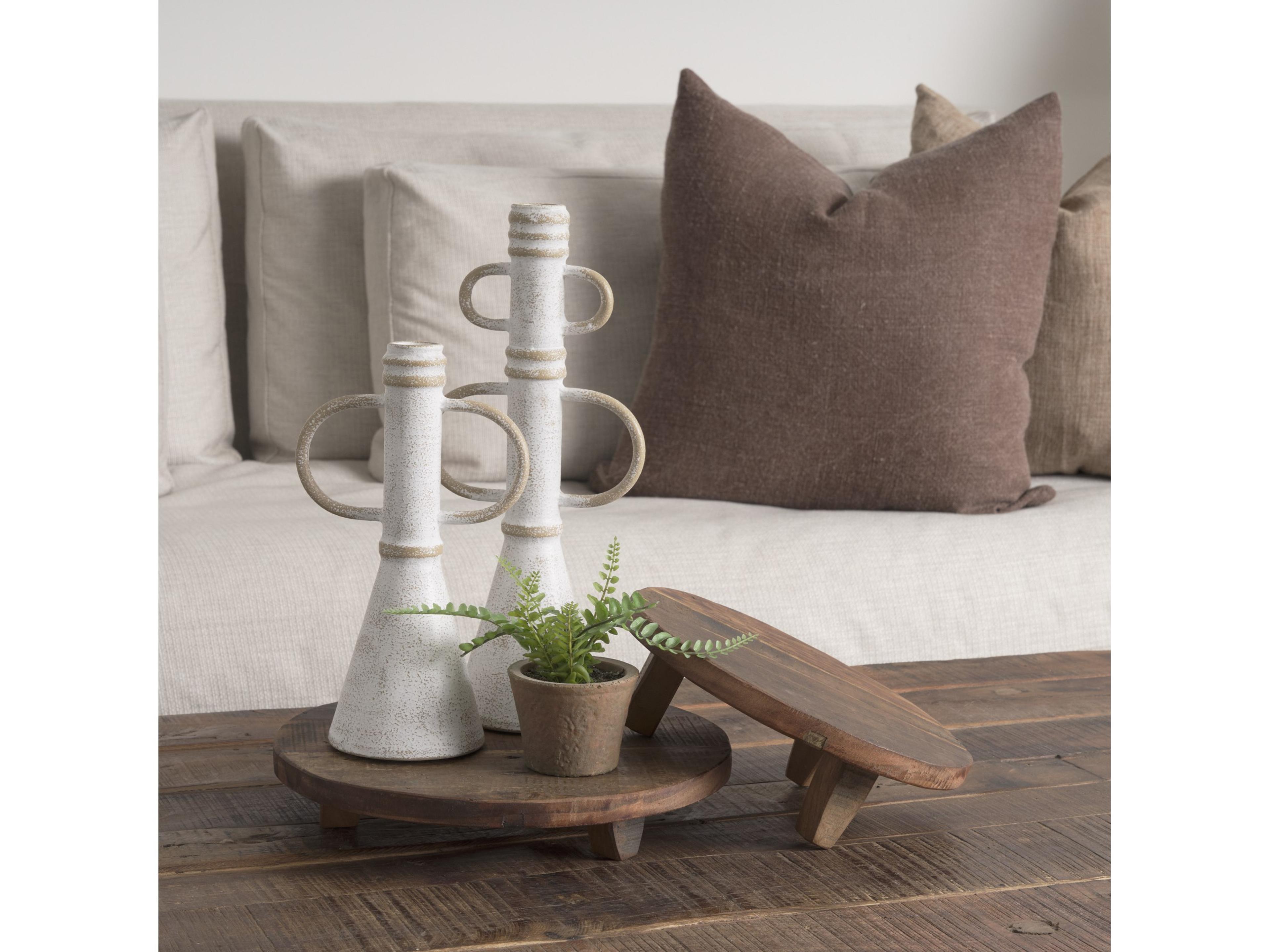 Mercana Iza Medium Brown Wooden Riser (Set of 2)