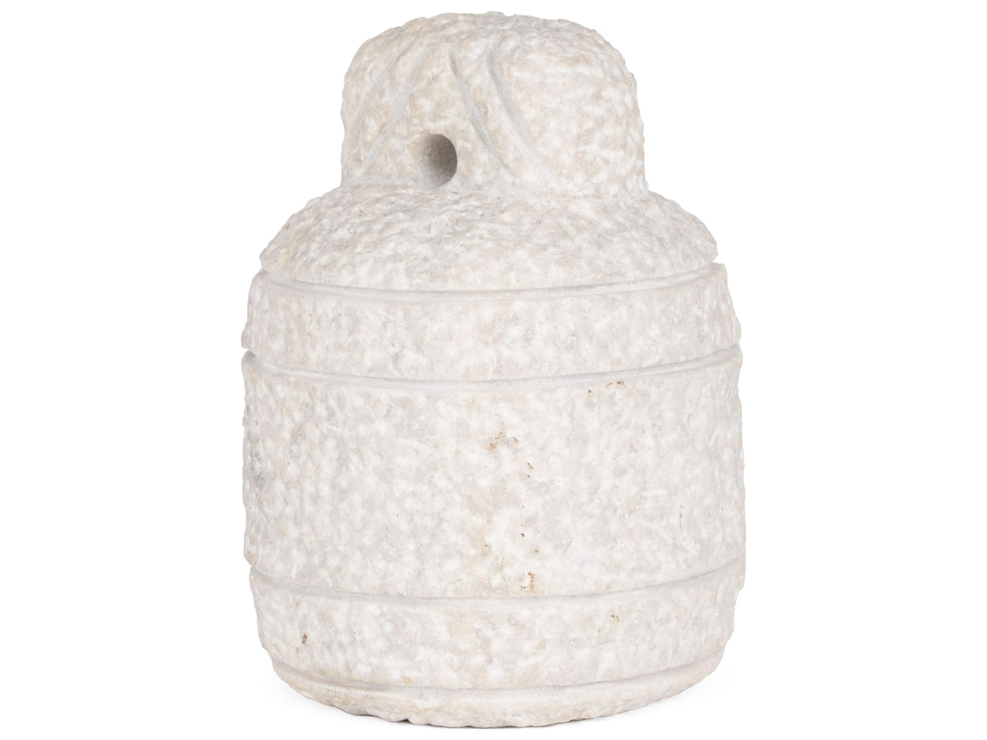 Irina Small White Marble Door Stopper