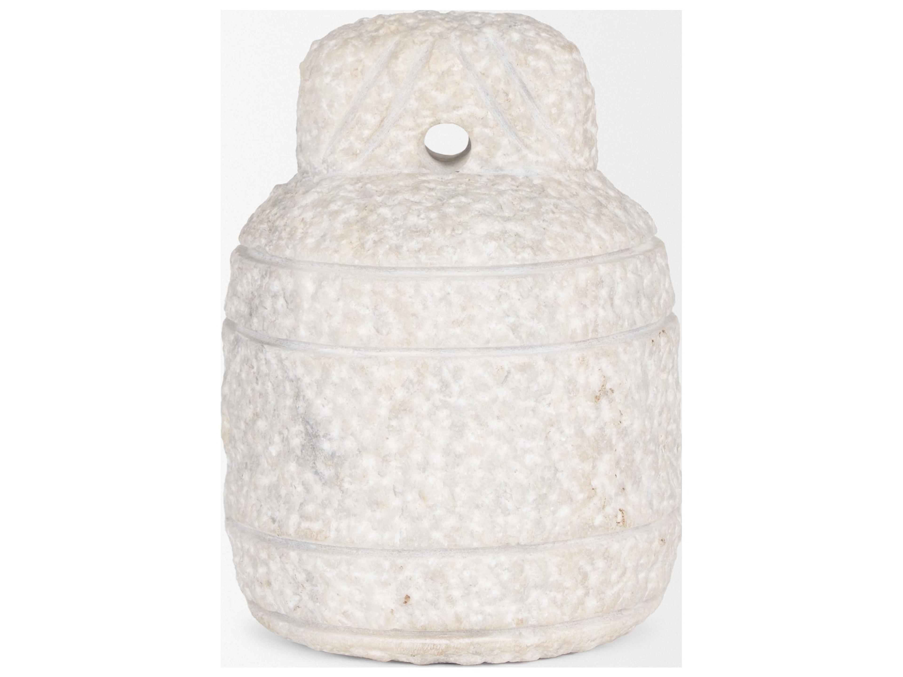 Mercana Irina Small White Marble Door Stopper