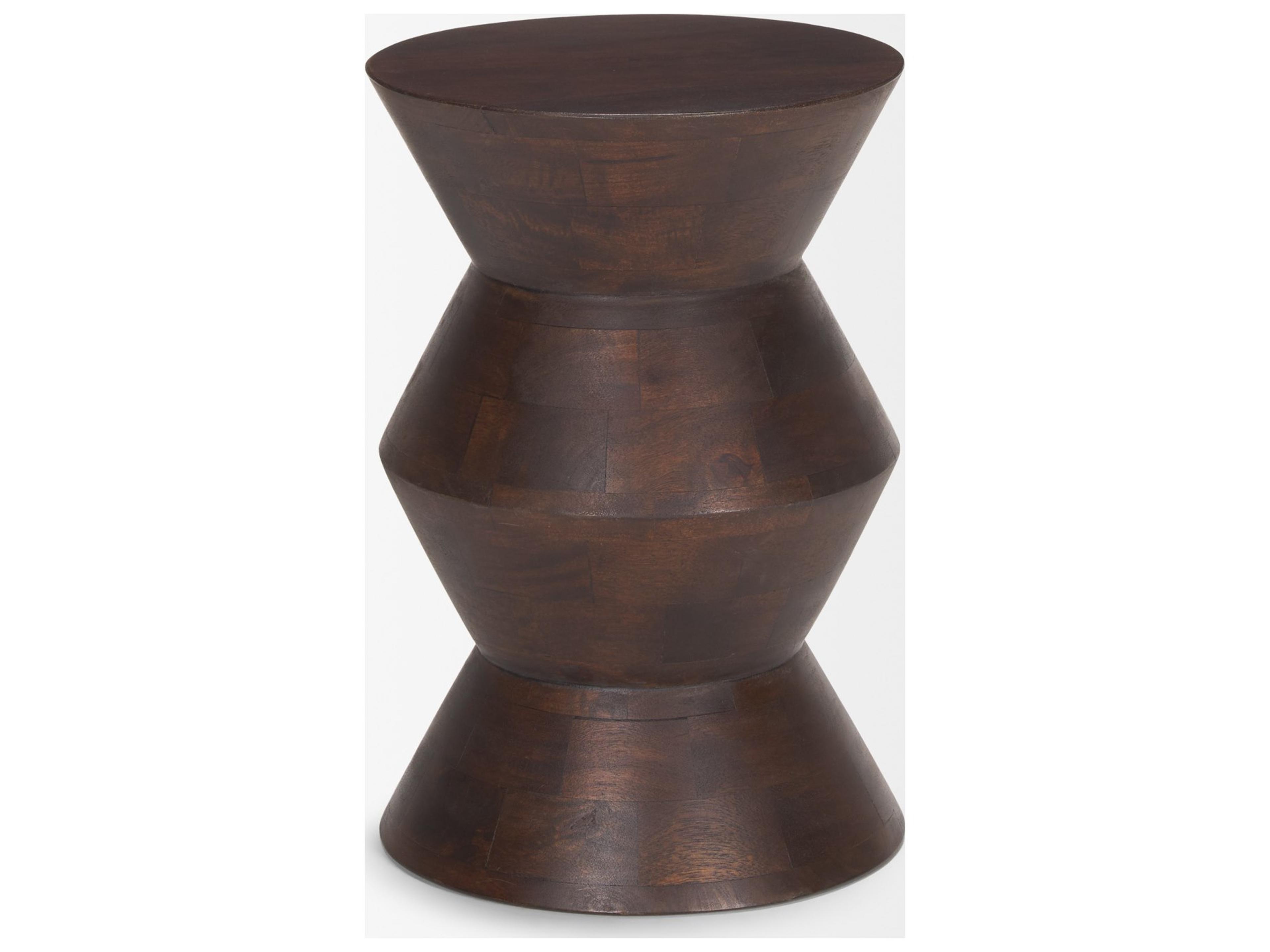 Mercana Odessa Dark Brown Wood Accent Table