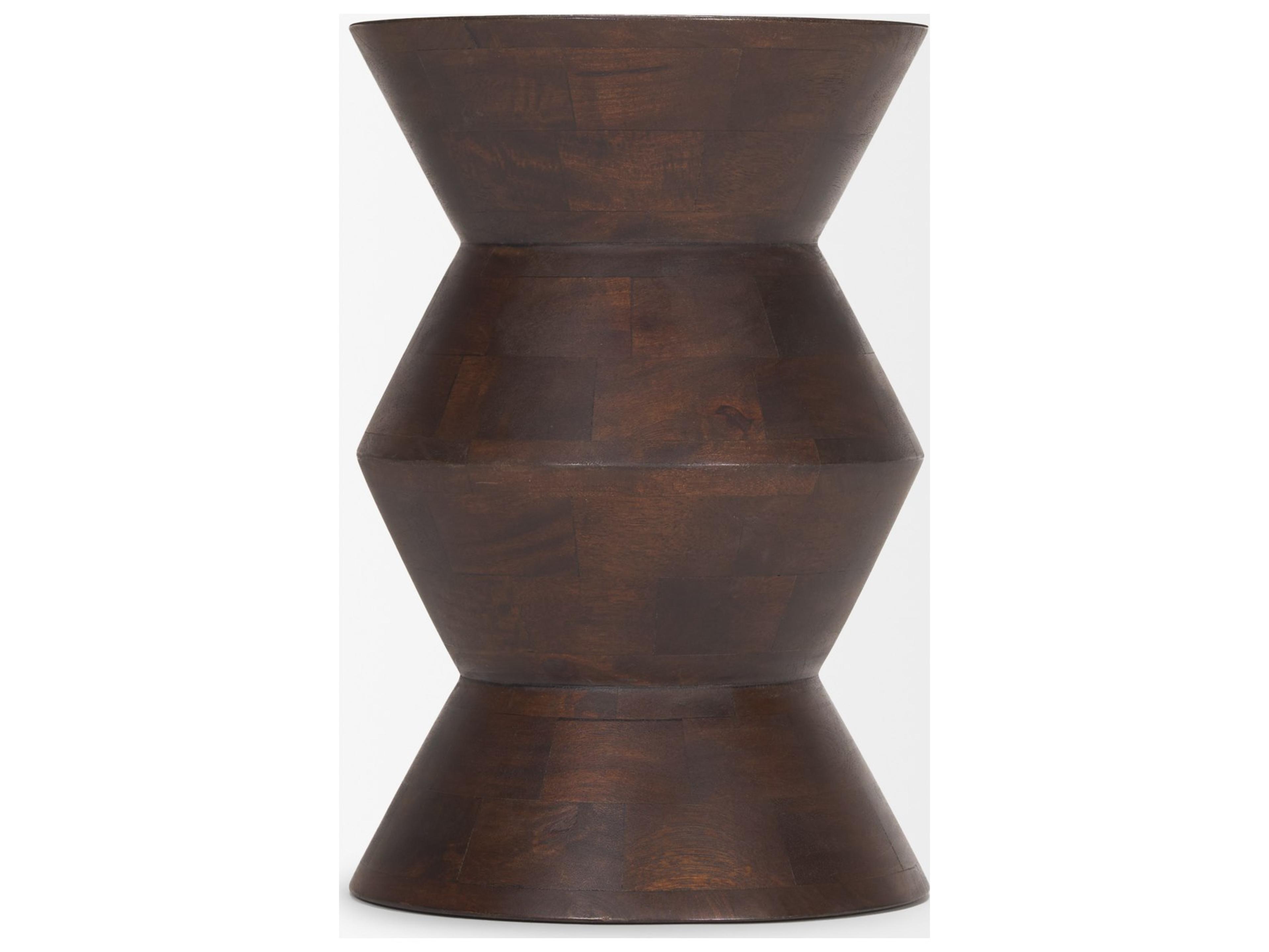 Mercana Odessa Dark Brown Wood Accent Table