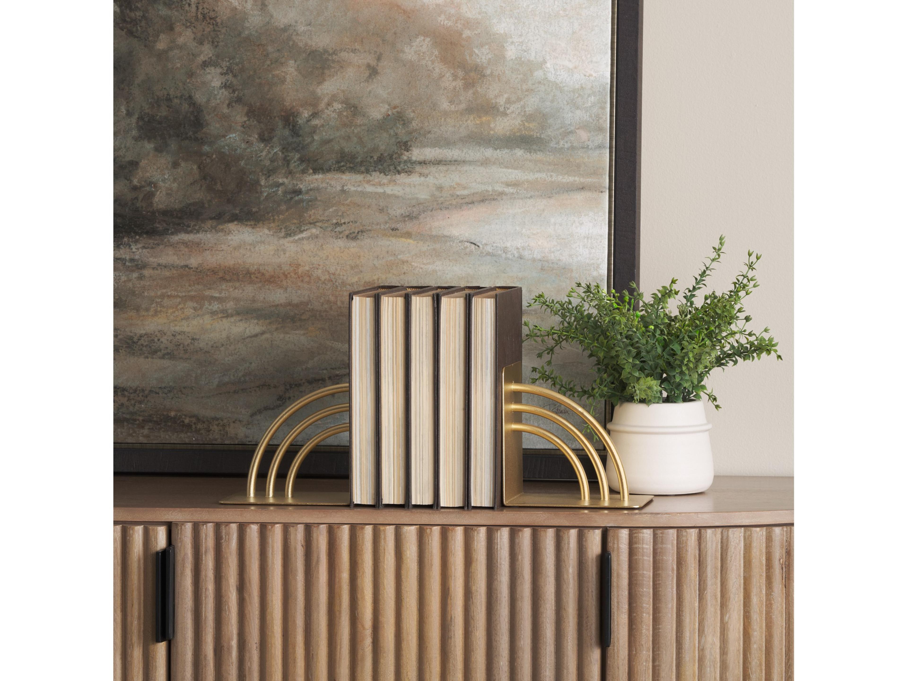 Mercana Hope Gold Metal Bookends