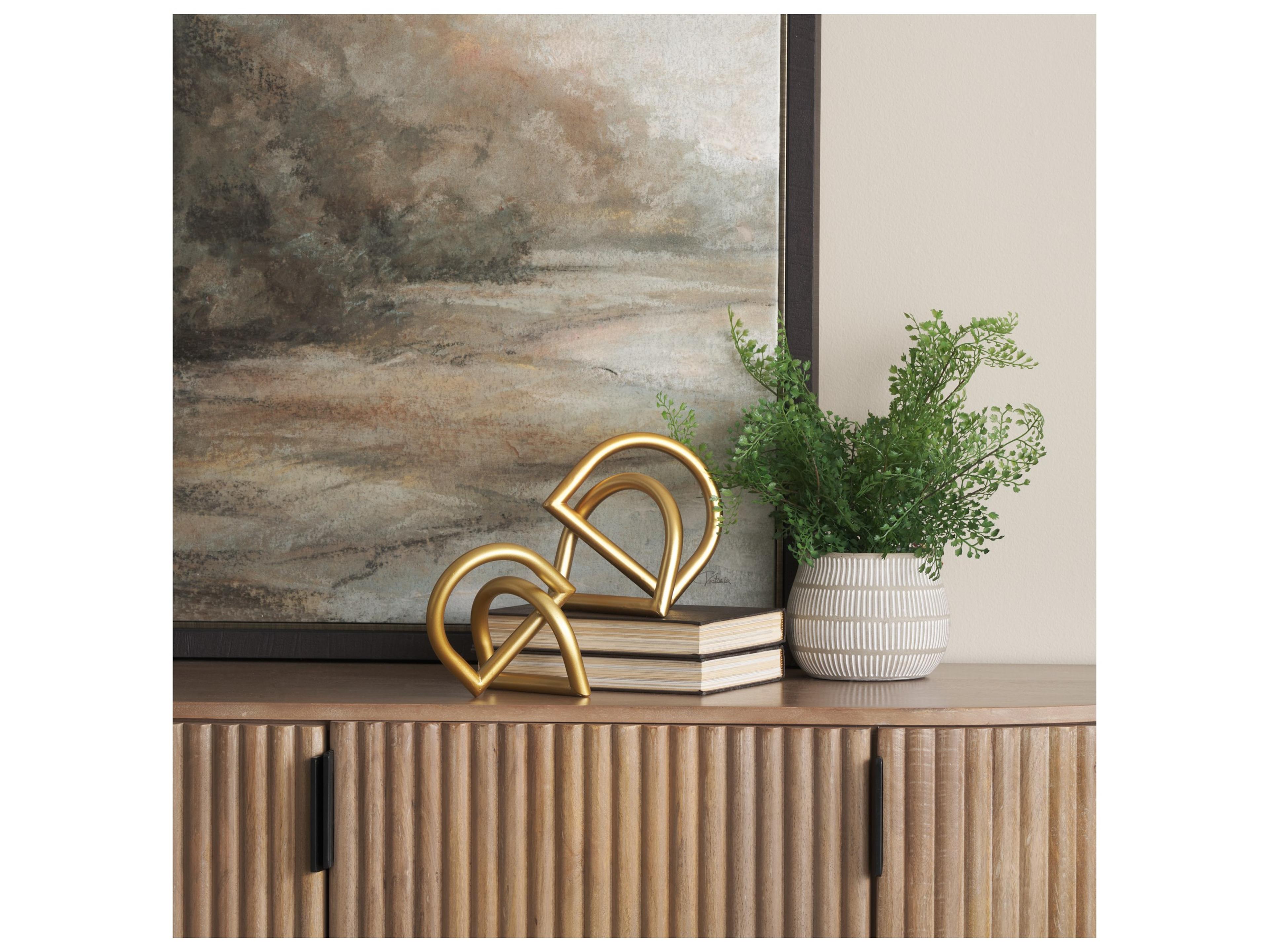 Mercana Locke Large Gold Metal Decorative Object