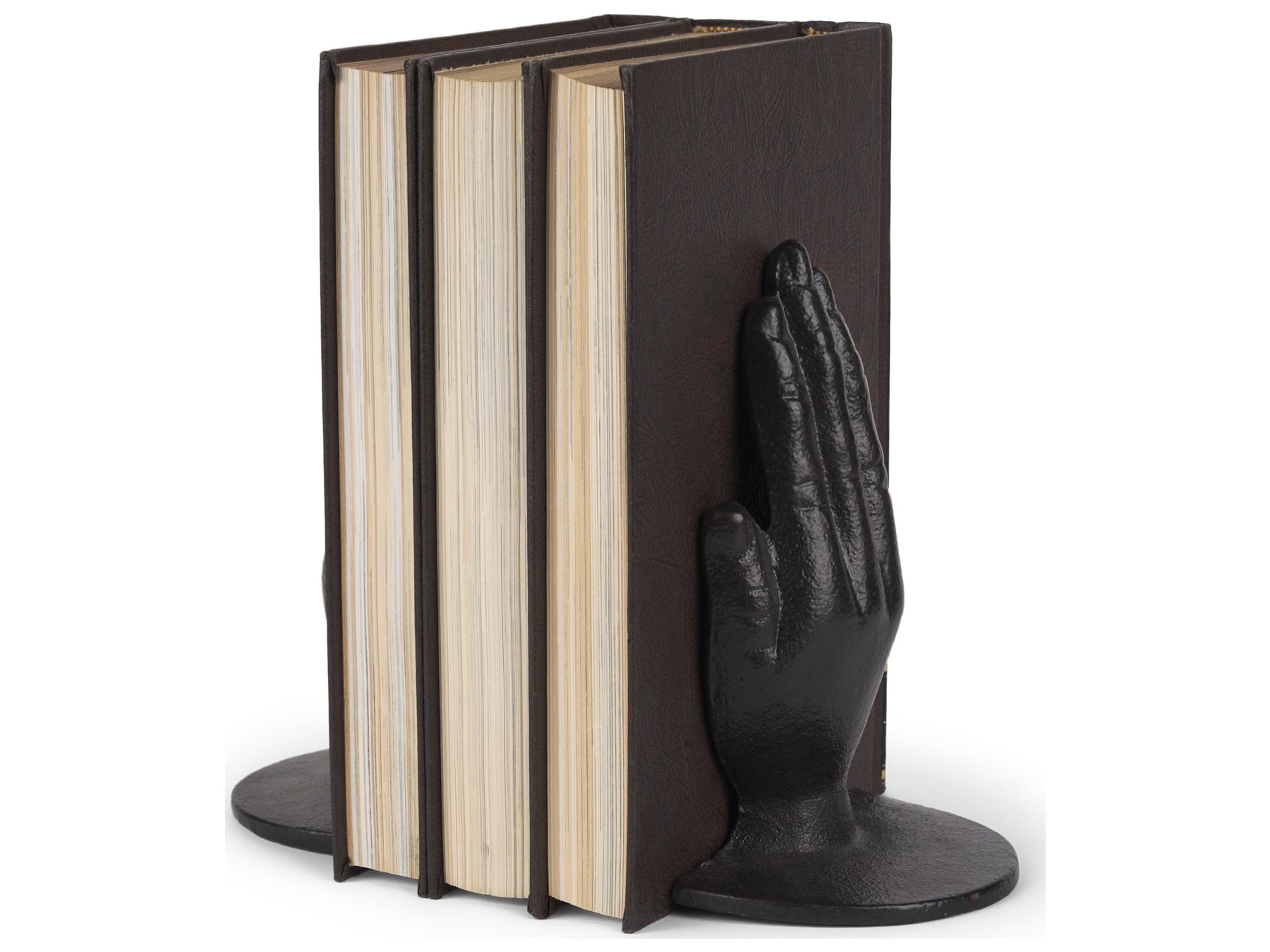 Mercana Praying Hands Bronze Cast Iron Book Ends