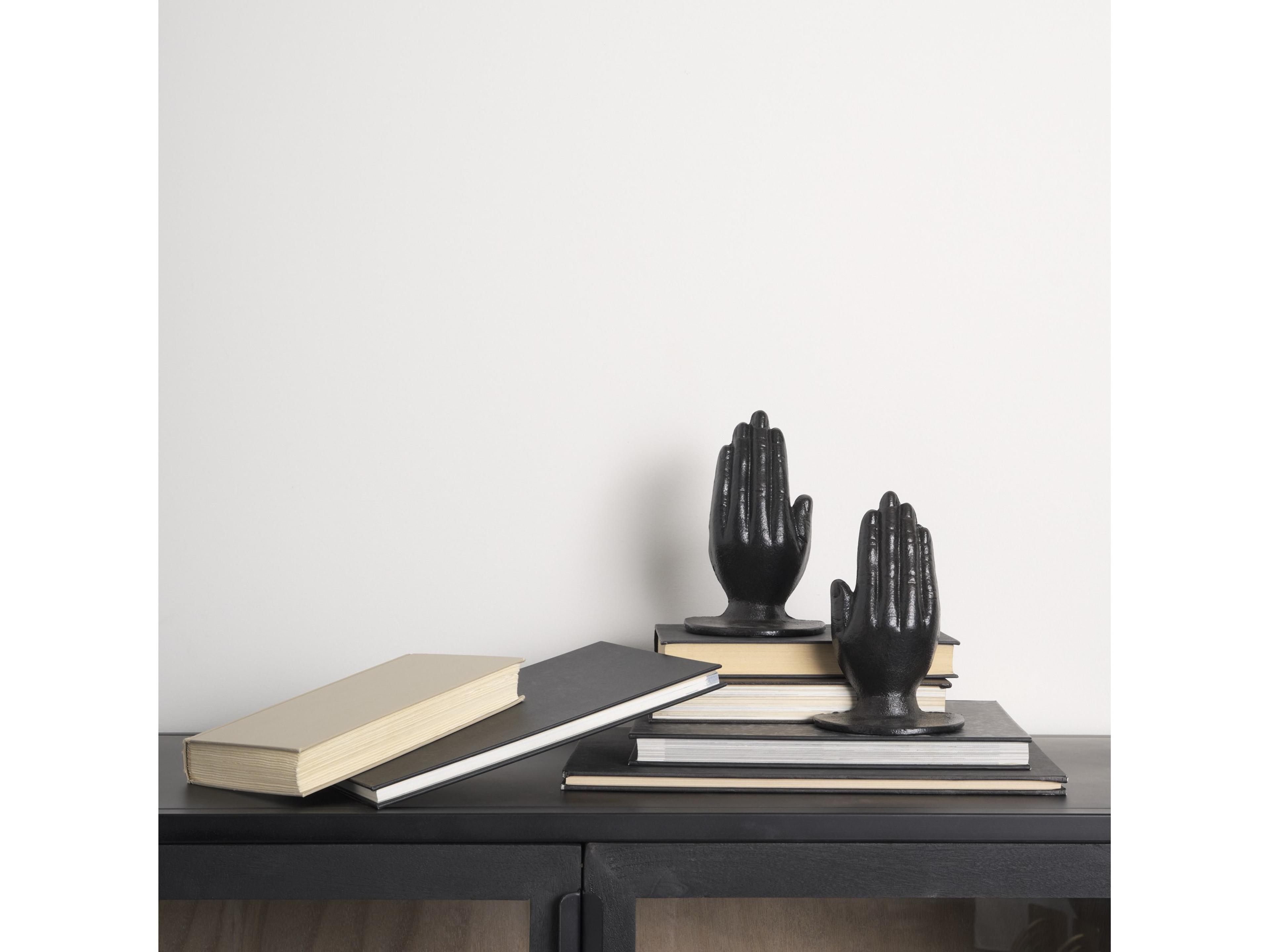 Mercana Praying Hands Bronze Cast Iron Book Ends