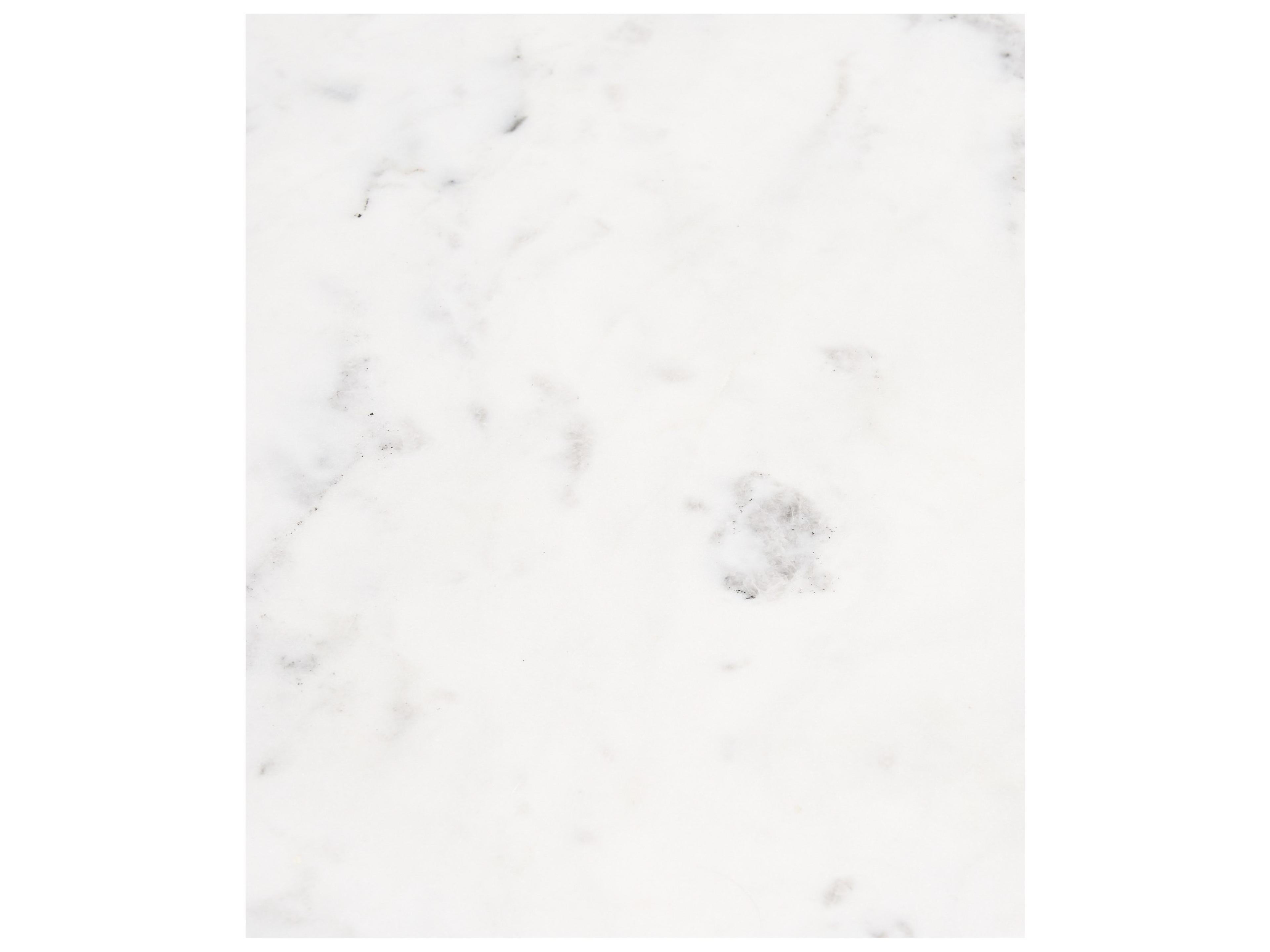 Mercana Rumer Dark Brown Wood w/ White Marble Side Table