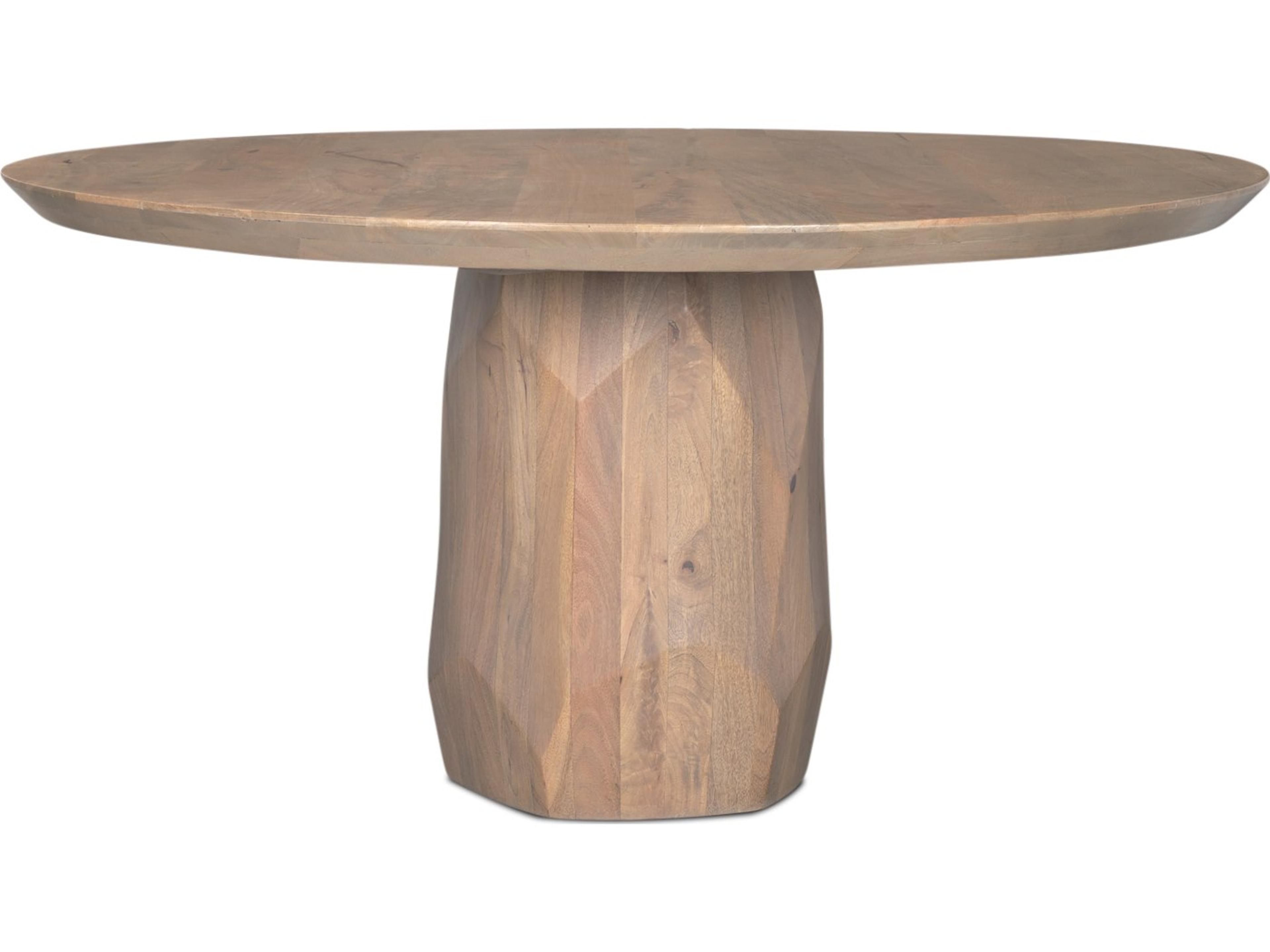 Fitzgerald 60" Light Brown Wood Dining Table